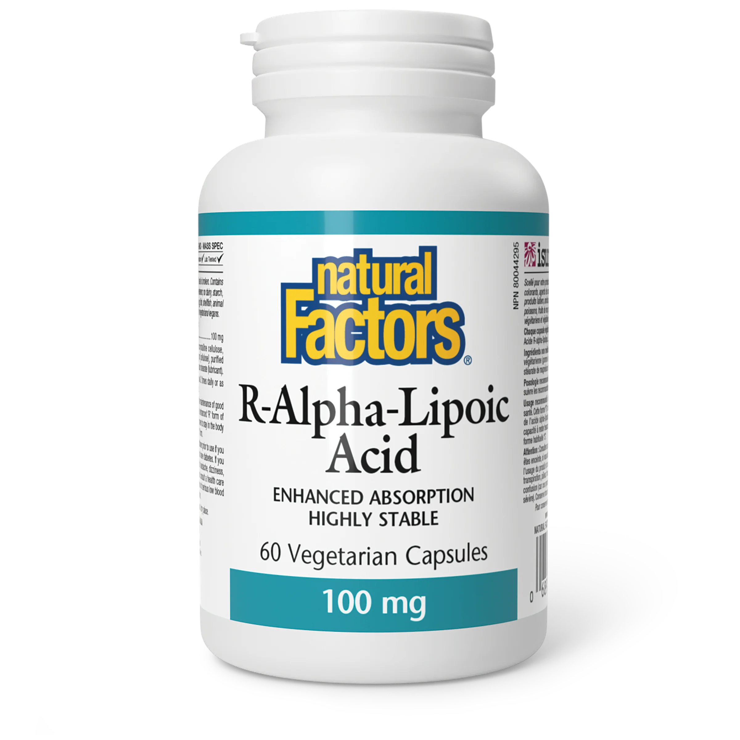 Natural Factors - R-Alpha Lipoic Acid - 100 mg