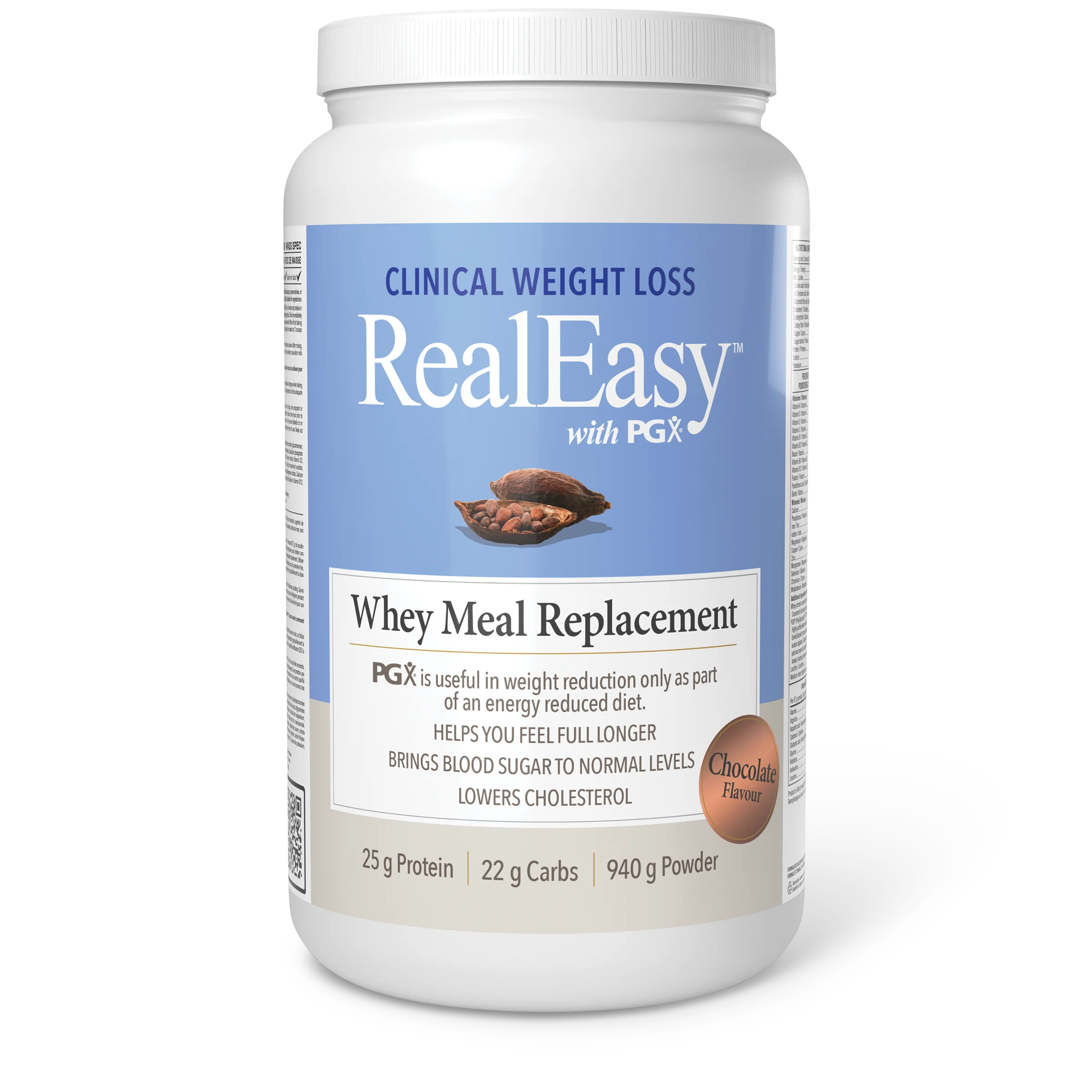 Natural Factors - RealEasy With PGX Whey Meal Replacement - Chocolate - Image 2