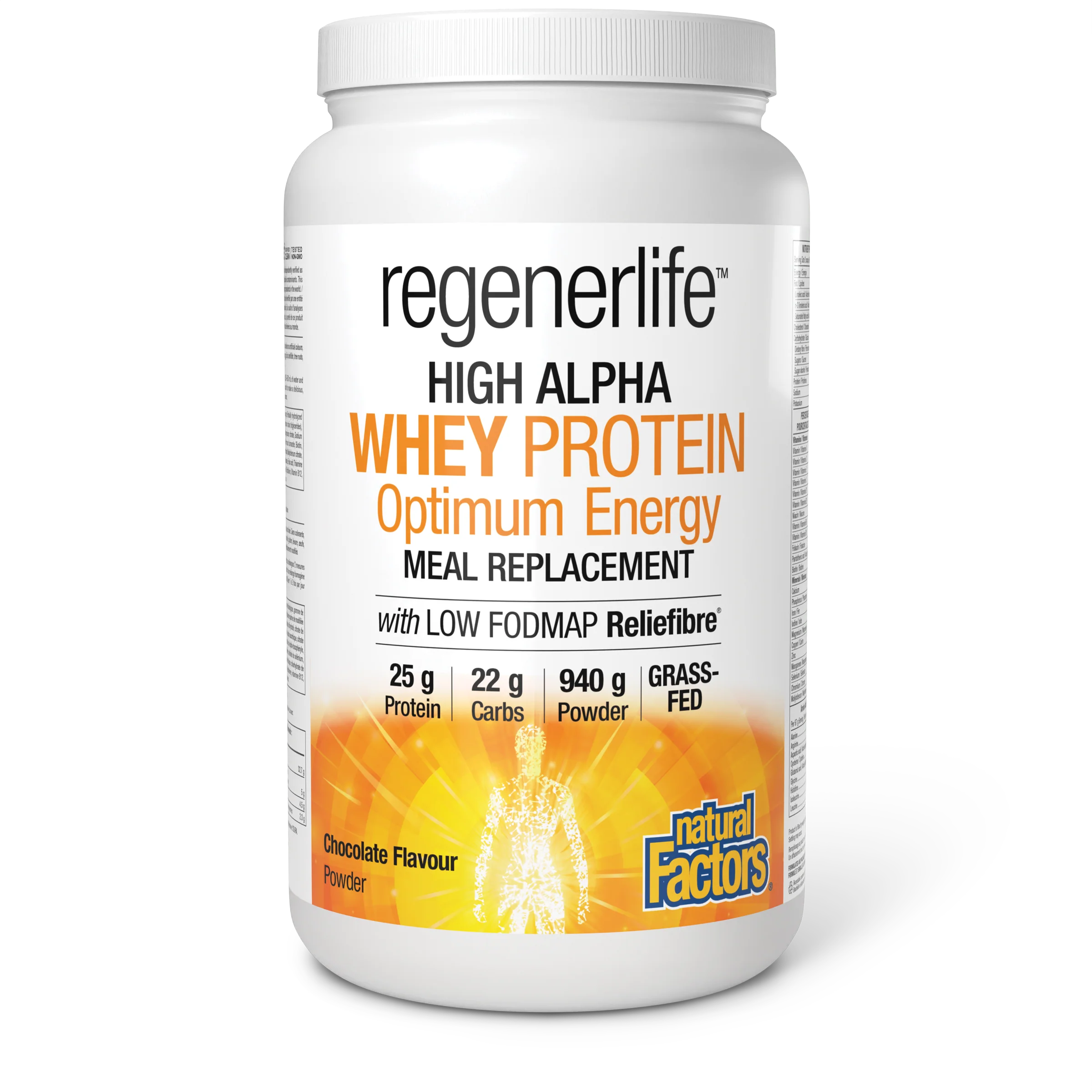 Natural Factors - RegenerLife High Alpha Whey Protein Meal Replacement - Chocolate