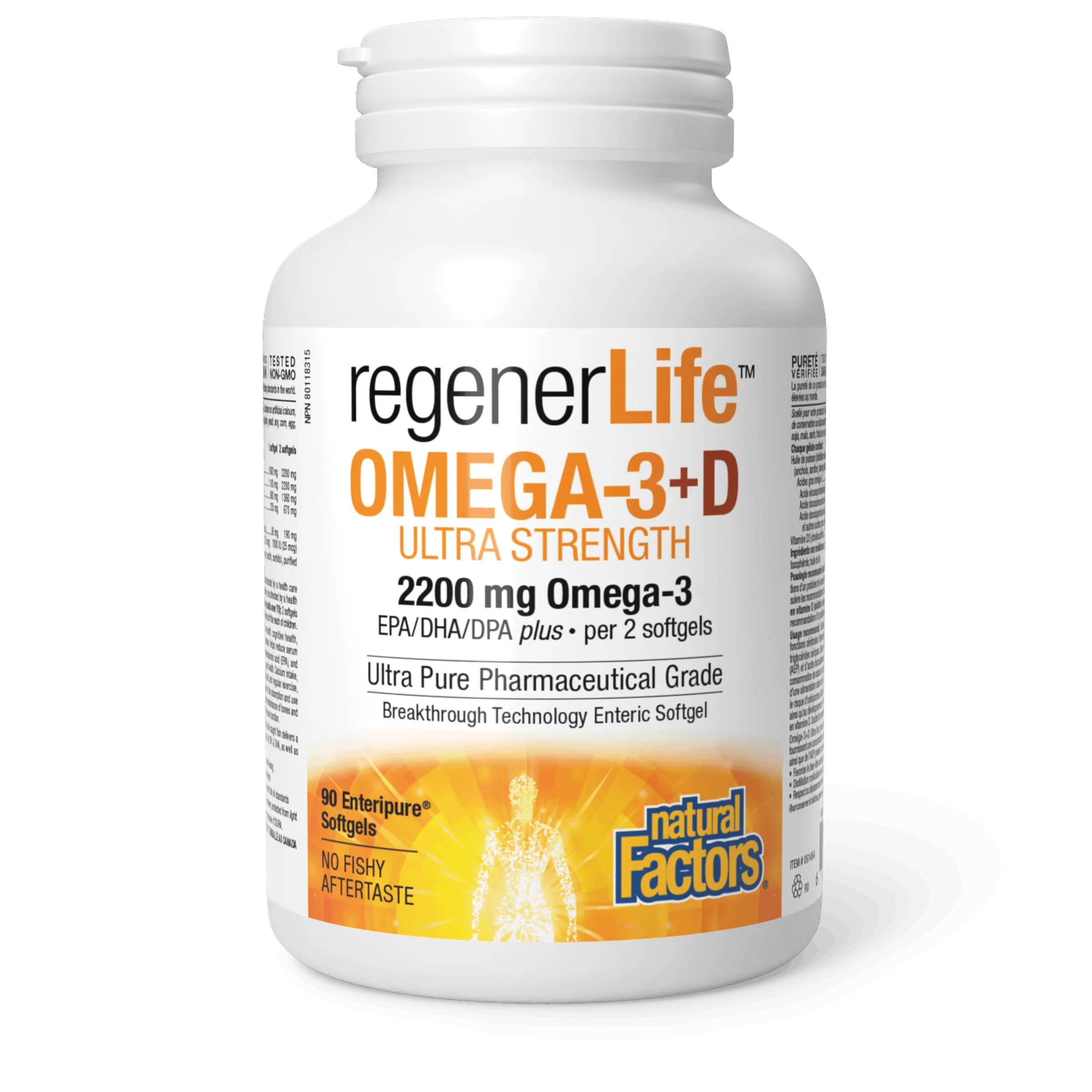 Natural Factors - RegenerLife Omega-3+D Ultra Strength