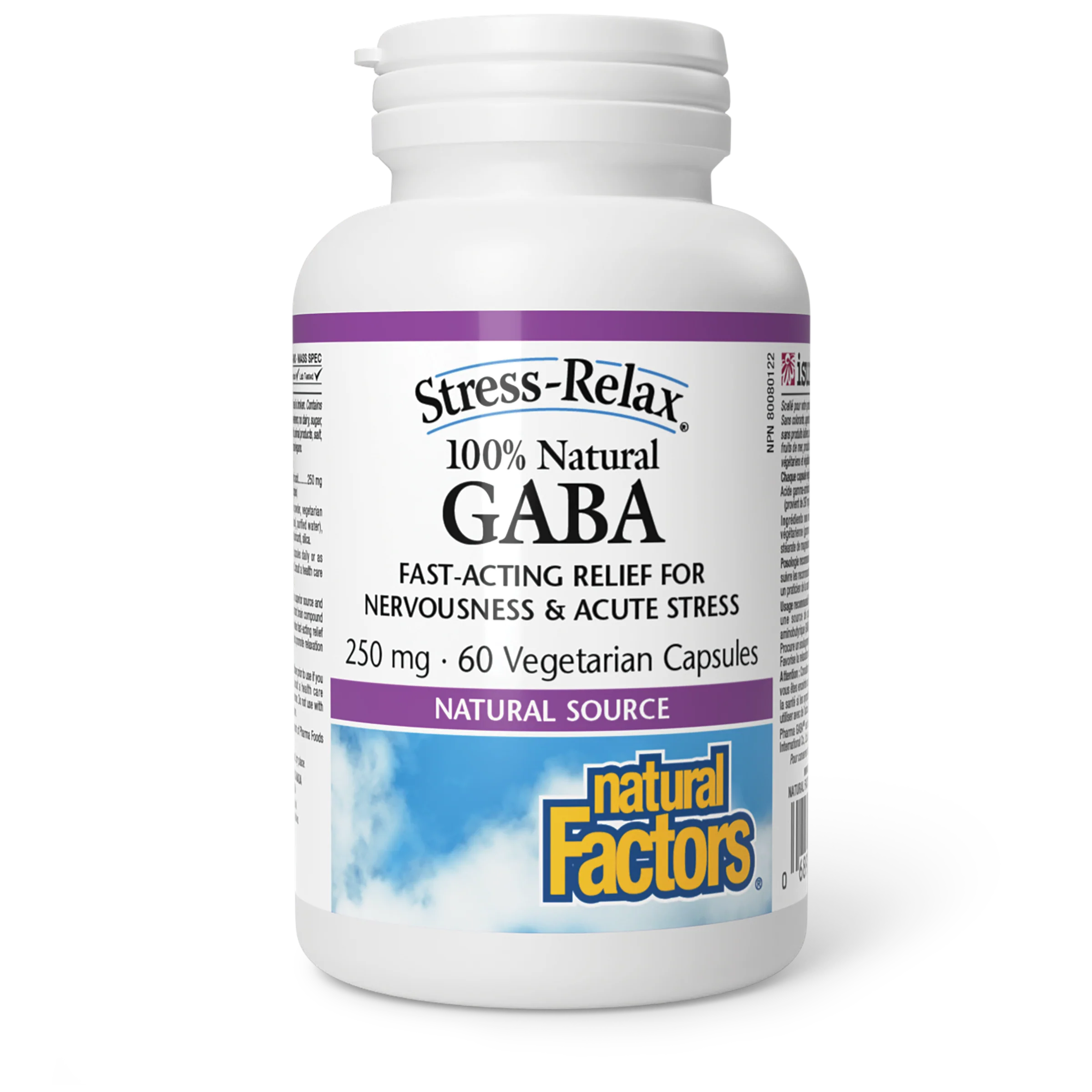 Natural Factors - Stress-Relax GABA 250mg - Image 2