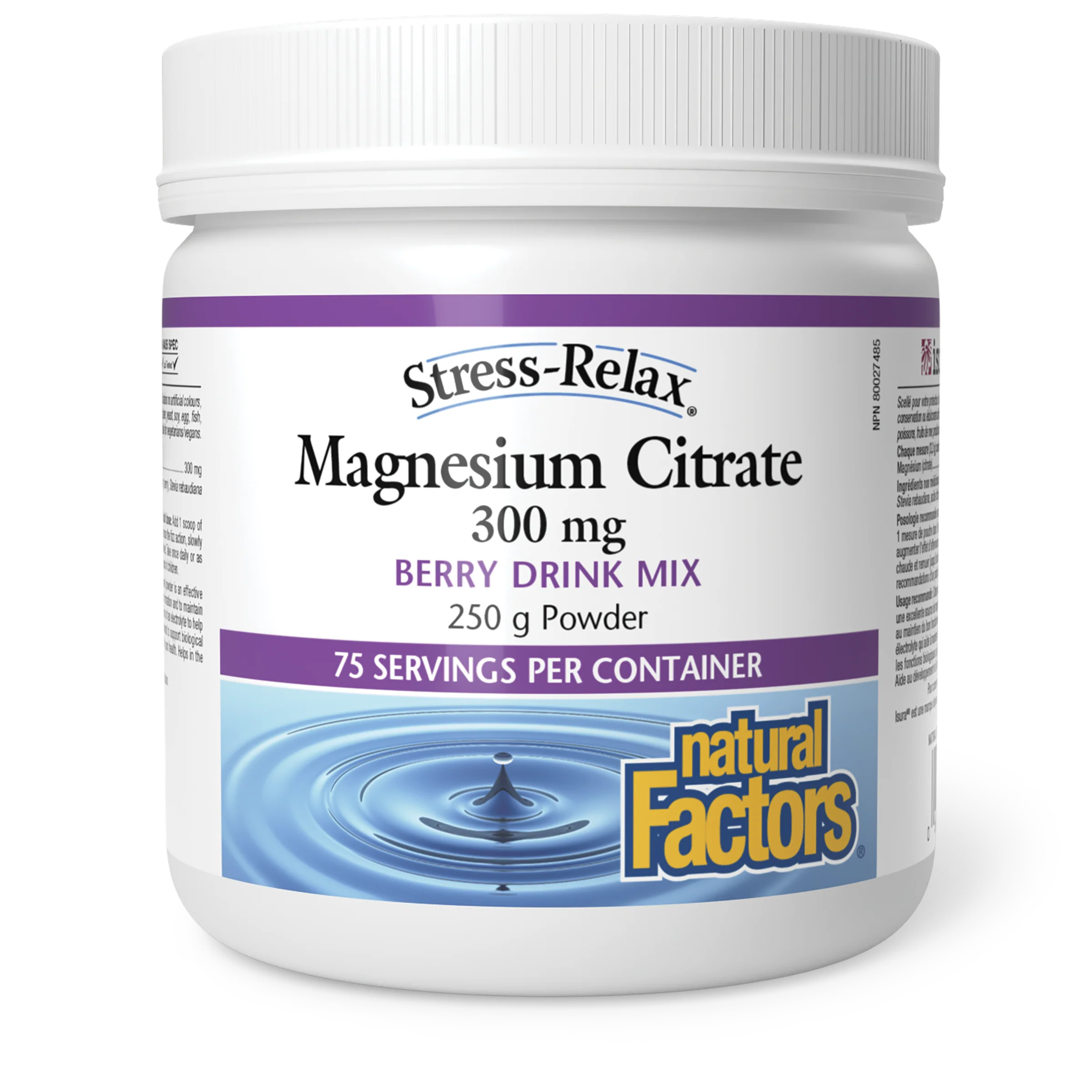 Natural Factors - Stress-Relax Magnesium Citrate - Berry - Image 2