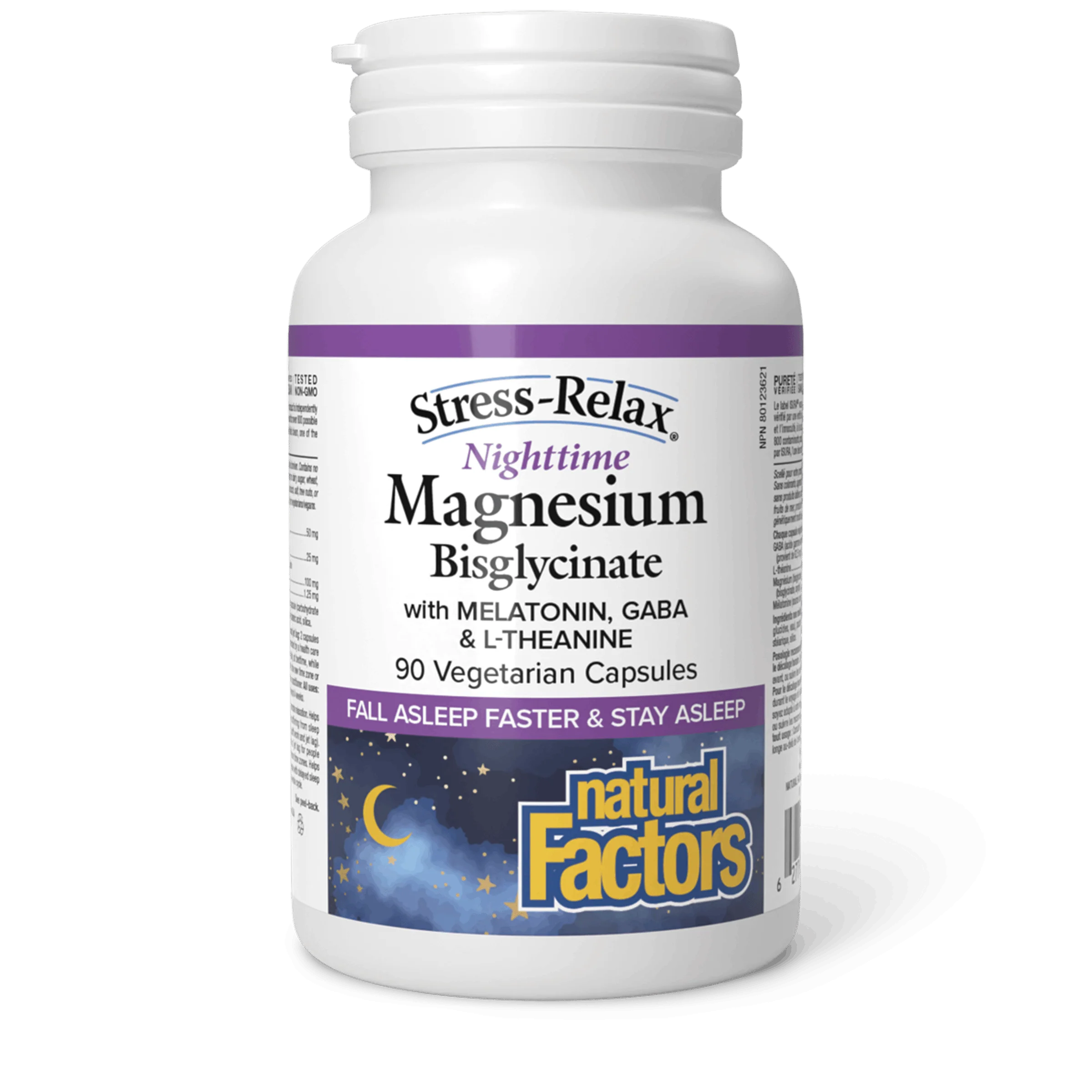 Natural Factors - Stress-Relax Nighttime Magnesium Bisglycinate - Image 2