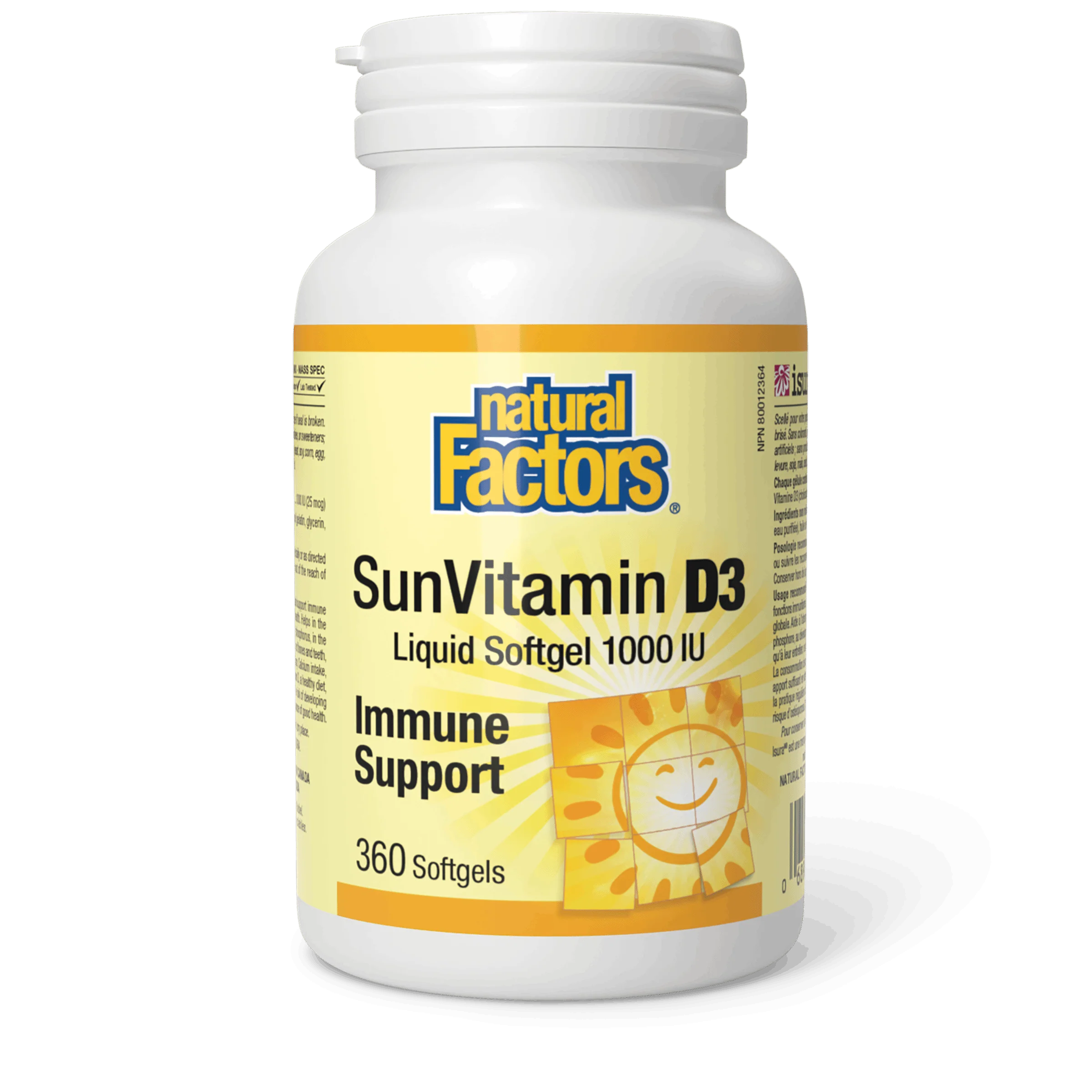 Natural Factors - SunVitamin D3 - 1000 IU