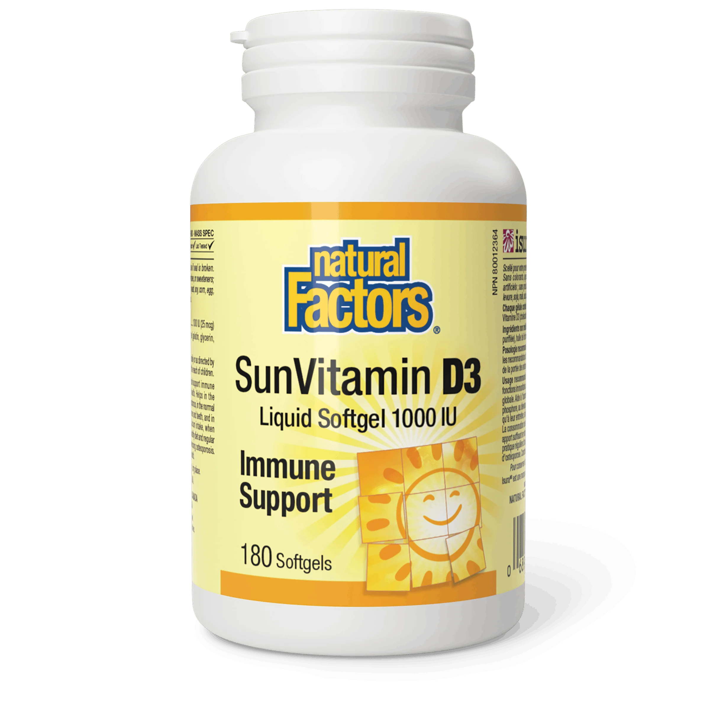 Natural Factors - SunVitamin D3 - 1000 IU - Image 2