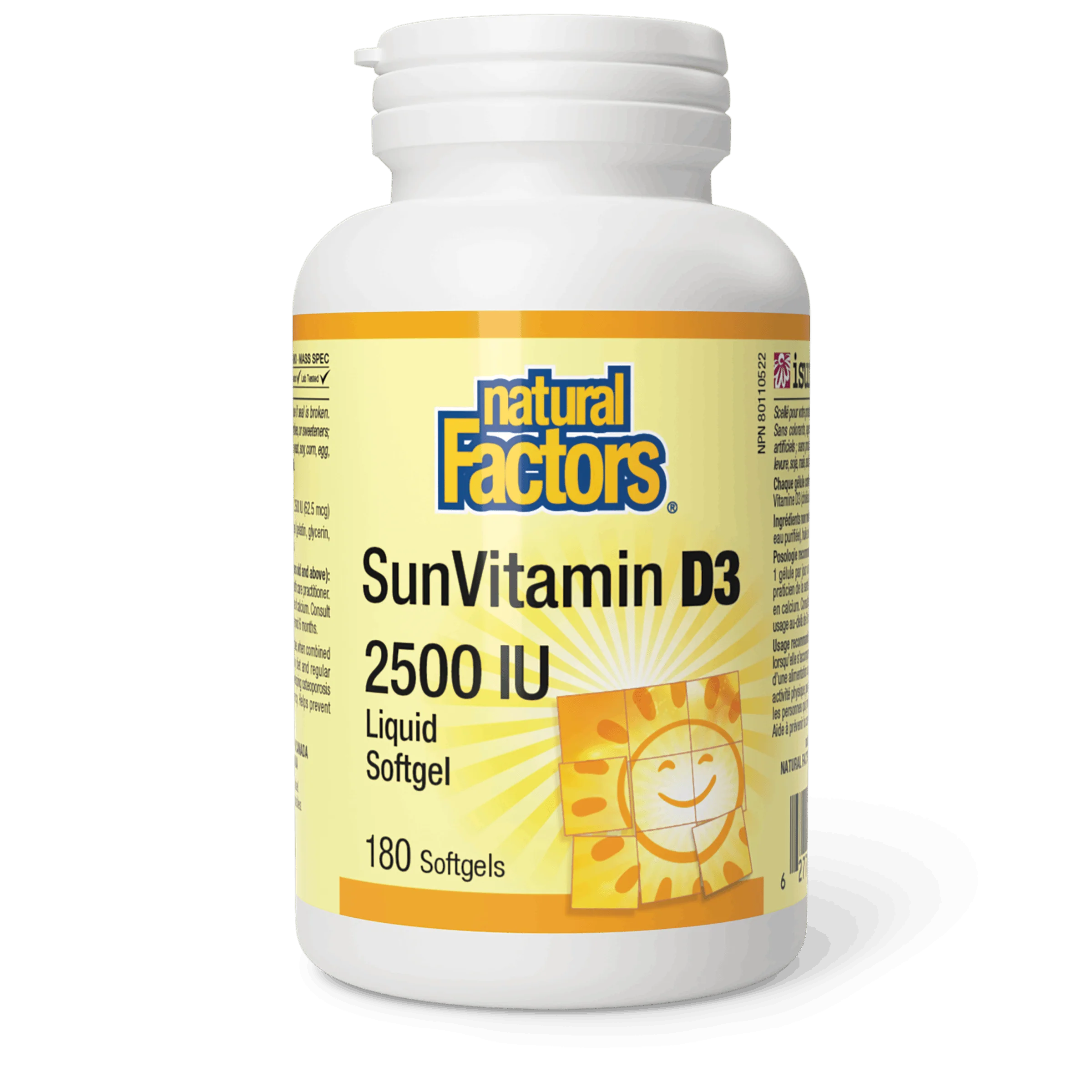 Natural Factors - SunVitamin D3 - 2500 IU