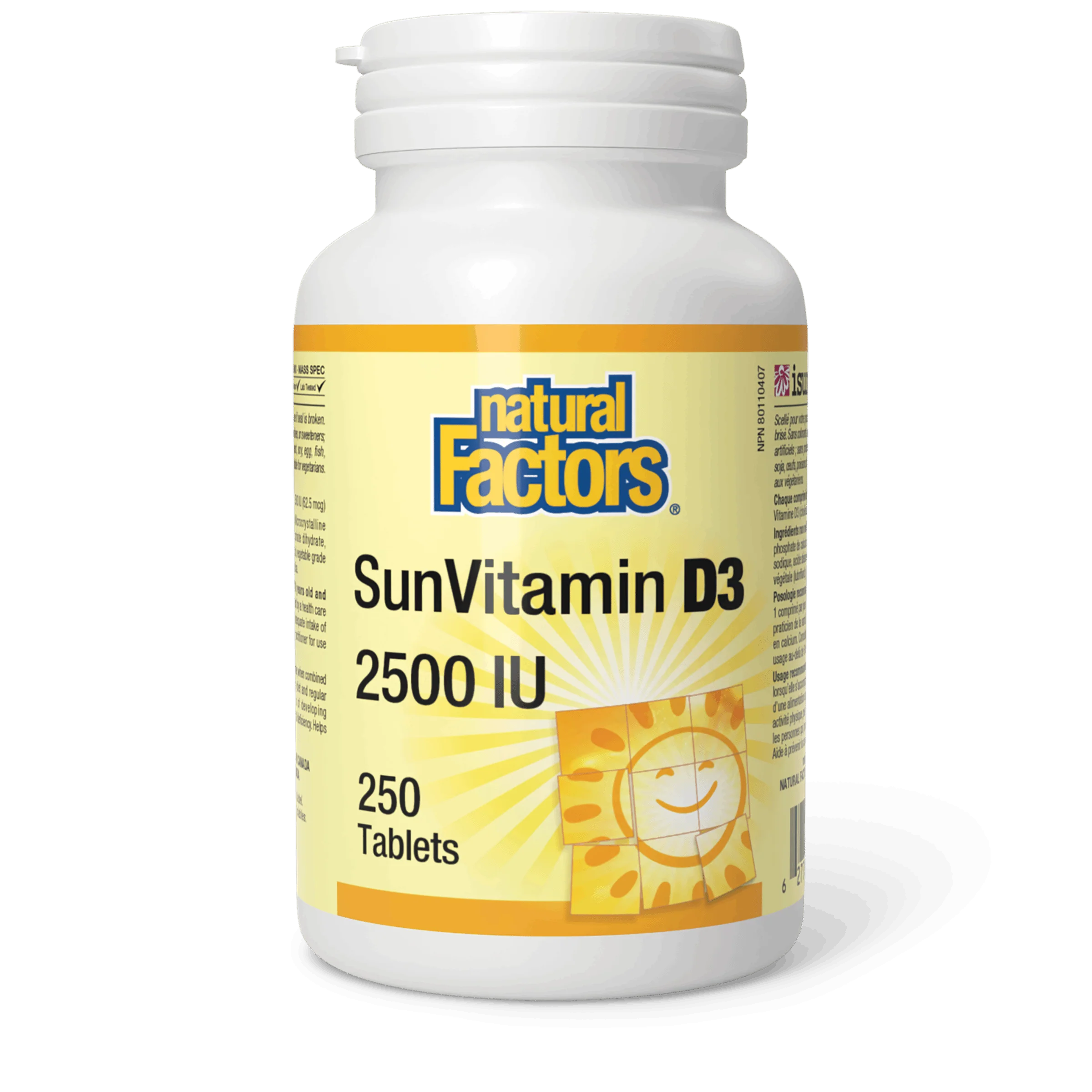 Natural Factors - SunVitamin D3 - 2500 IU