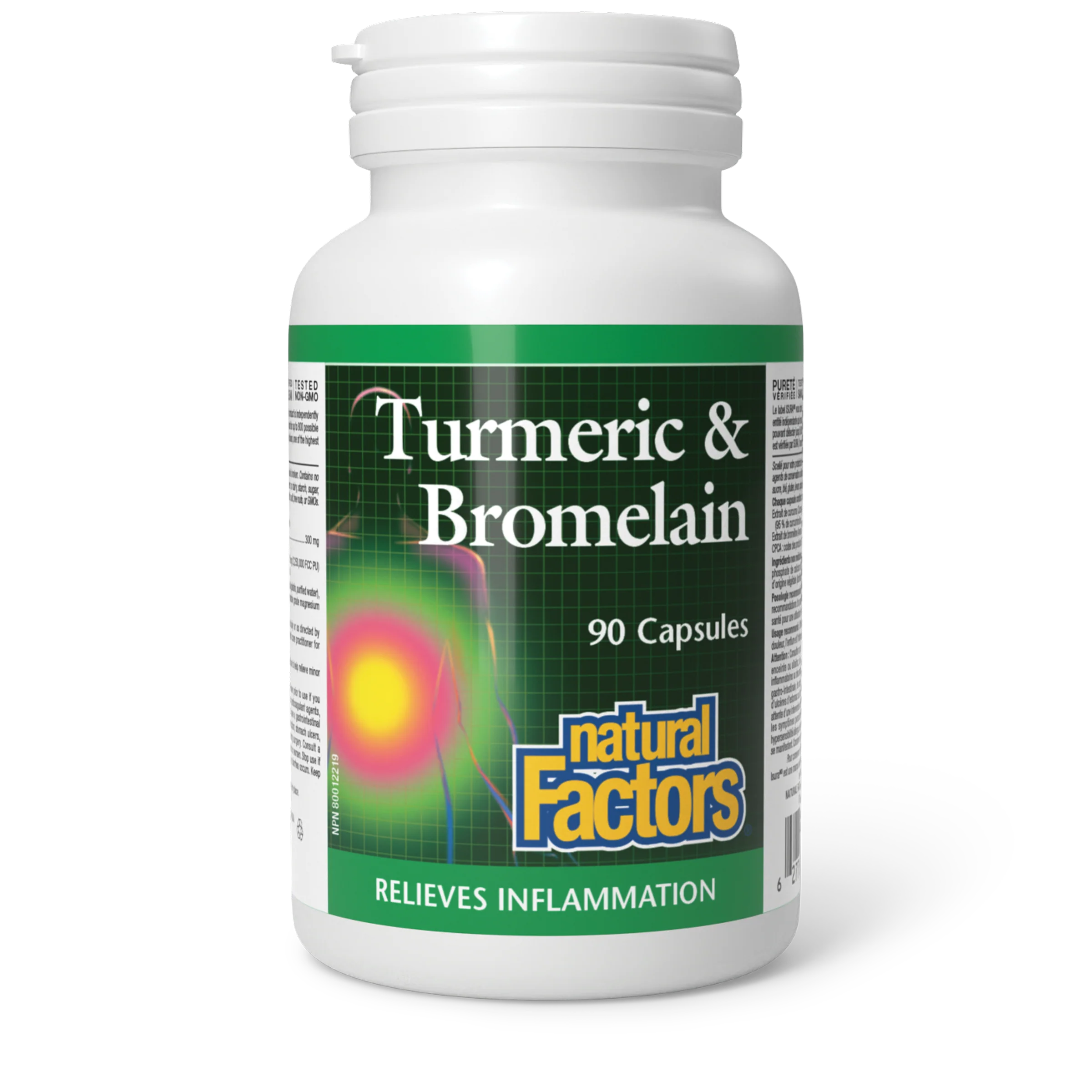 Natural Factors - Turmeric & Bromelain - Image 2