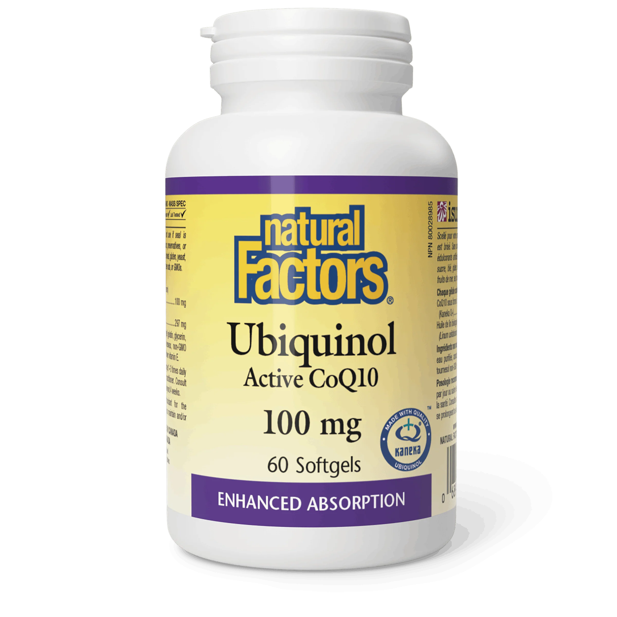 Natural Factors - Ubiquinol Active CoQ10 - 100 mg