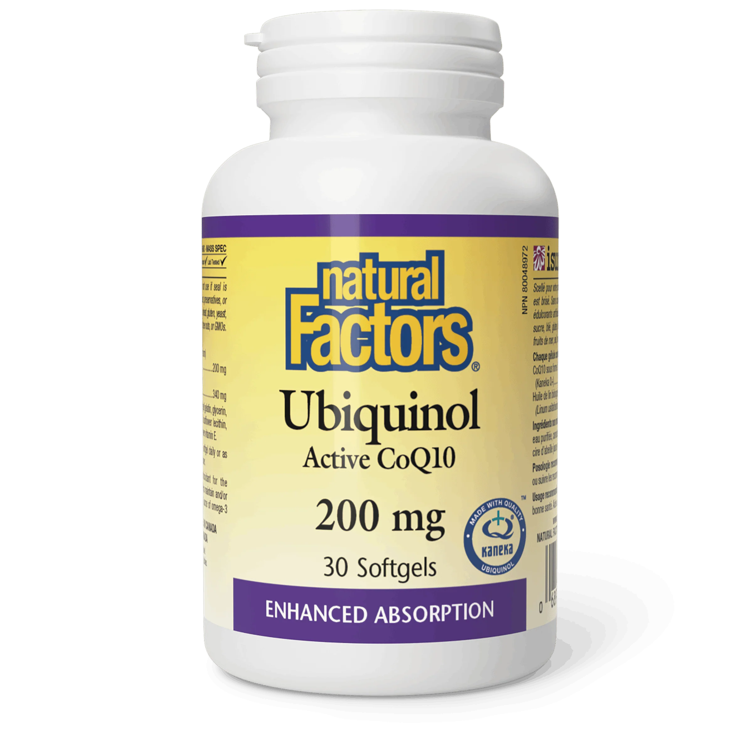 Natural Factors - Ubiquinol Active CoQ10 - 200 mg