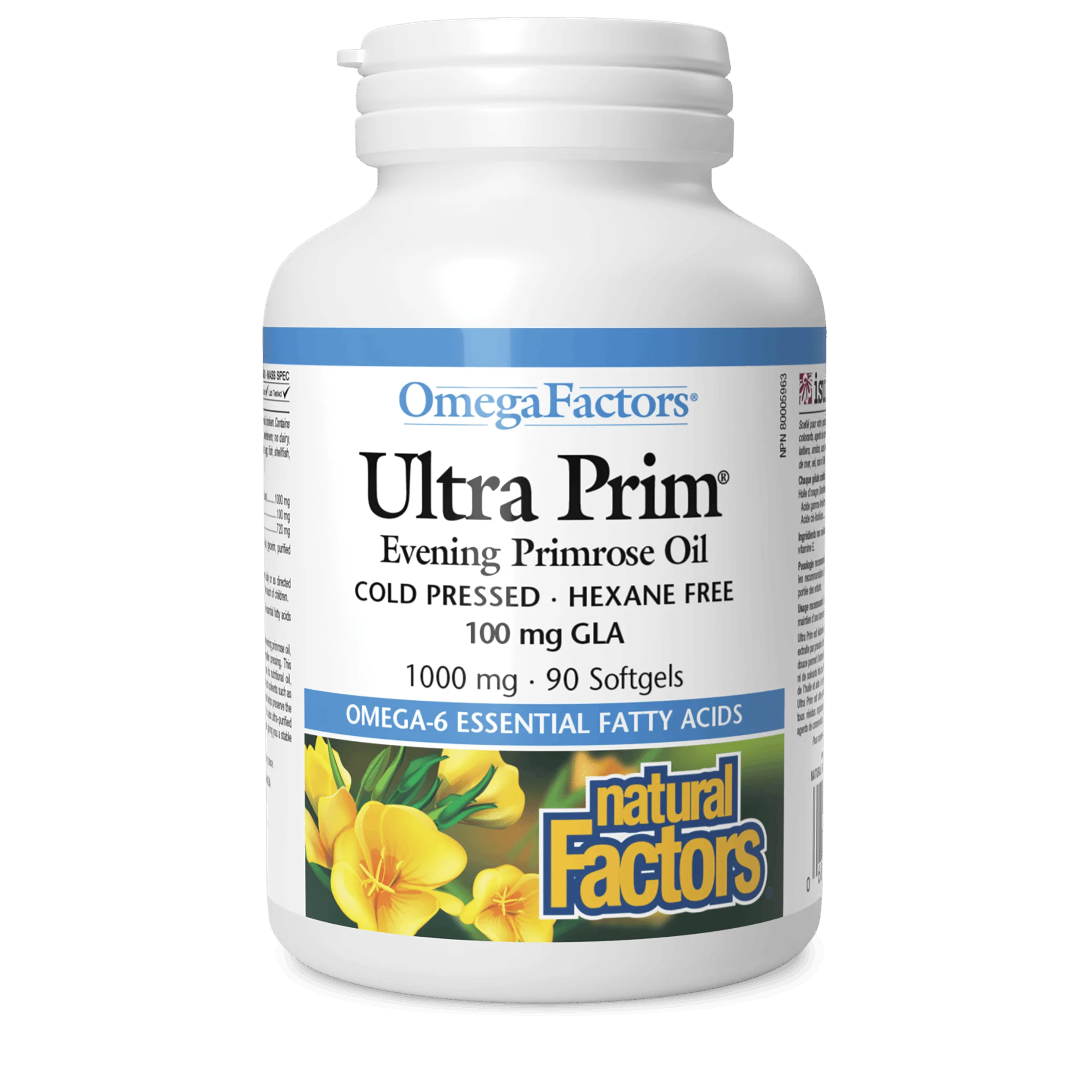 Natural Factors - Ultra Prim Evening Primrose Oil - 1000 mg