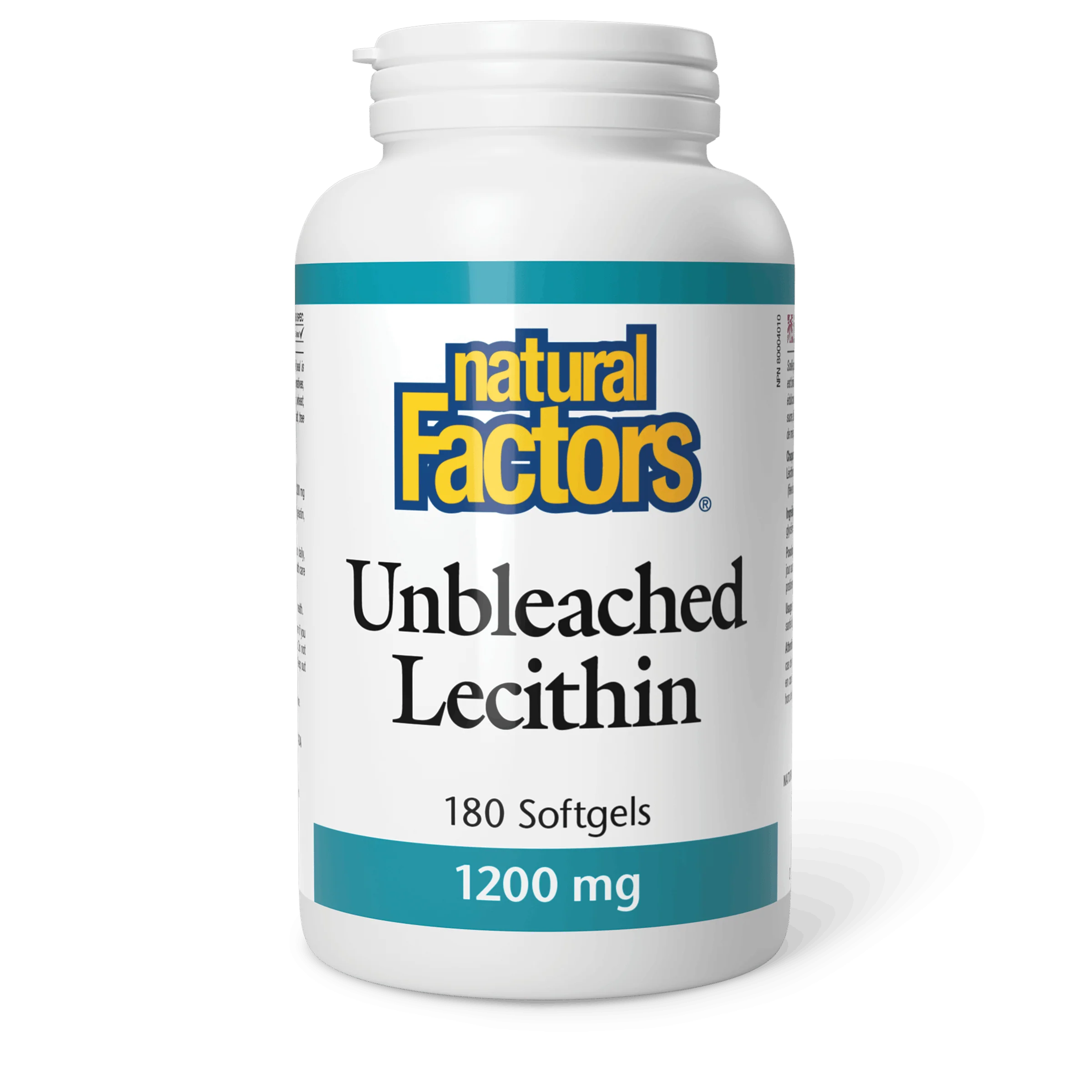 Natural Factors - Unbleached Lecithin - 1200 mg - Image 2