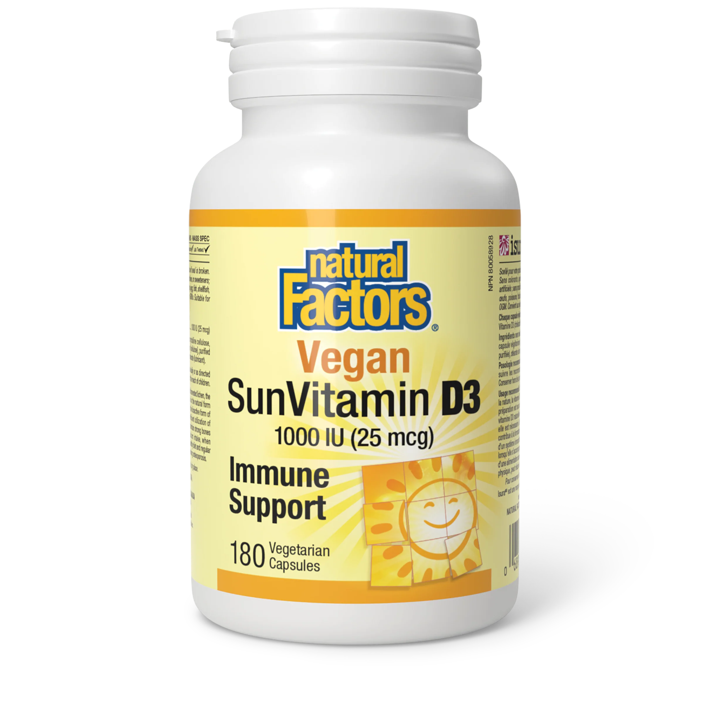 Natural Factors - Vegan SunVitamin D3 - 1000 IU - Image 2