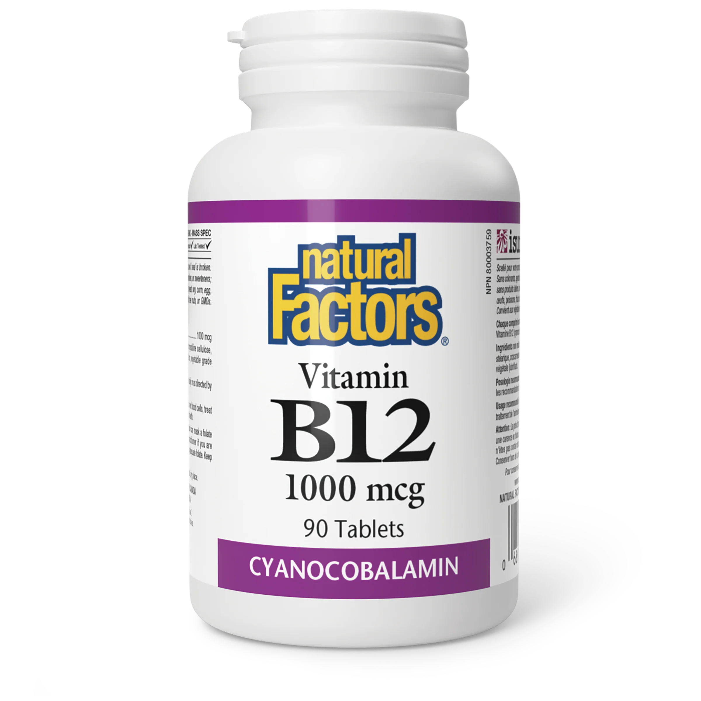 Natural Factors - Vitamin B12 - 1000 mcg - Image 2