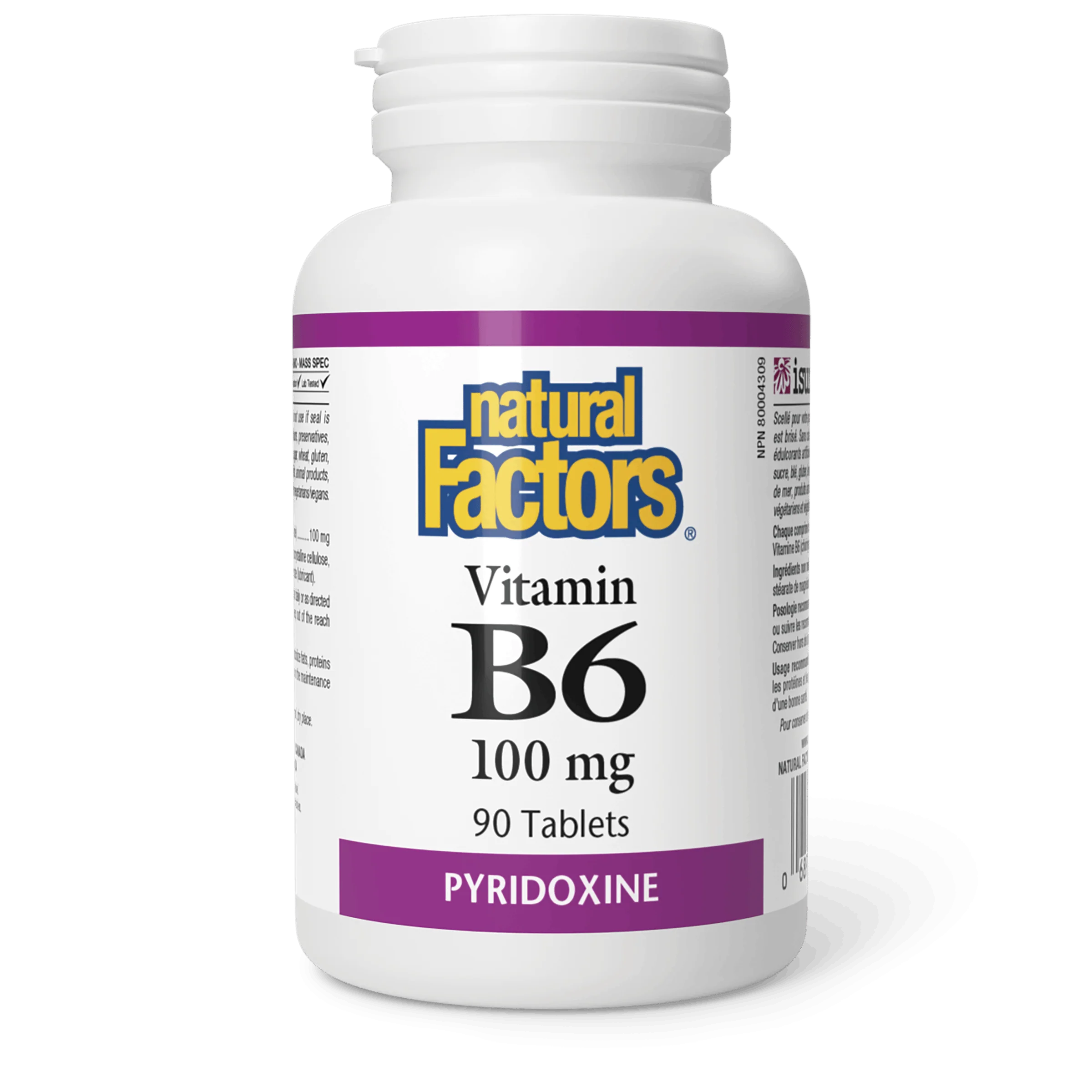 Natural Factors - Vitamin B6 - 100 mg - Image 2