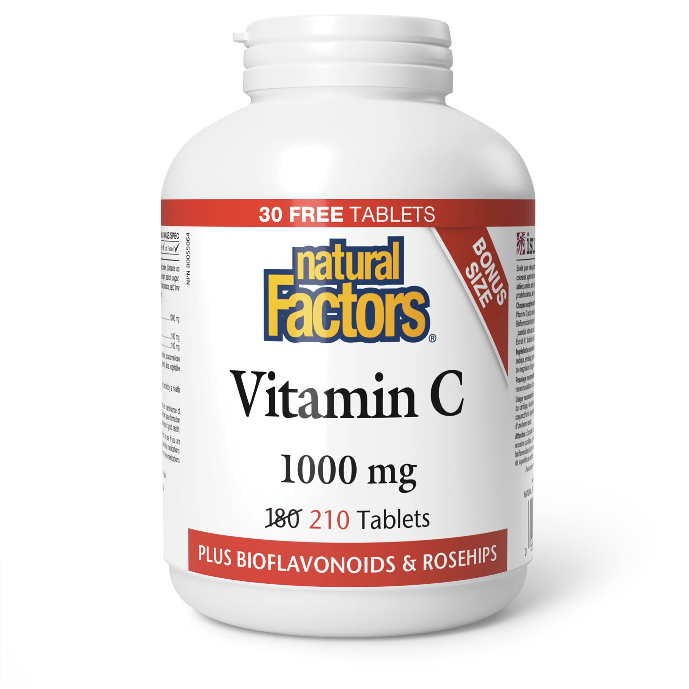 Natural Factors - Vitamin C With Rosehips - 1000 mg - Bonus Size - Image 2