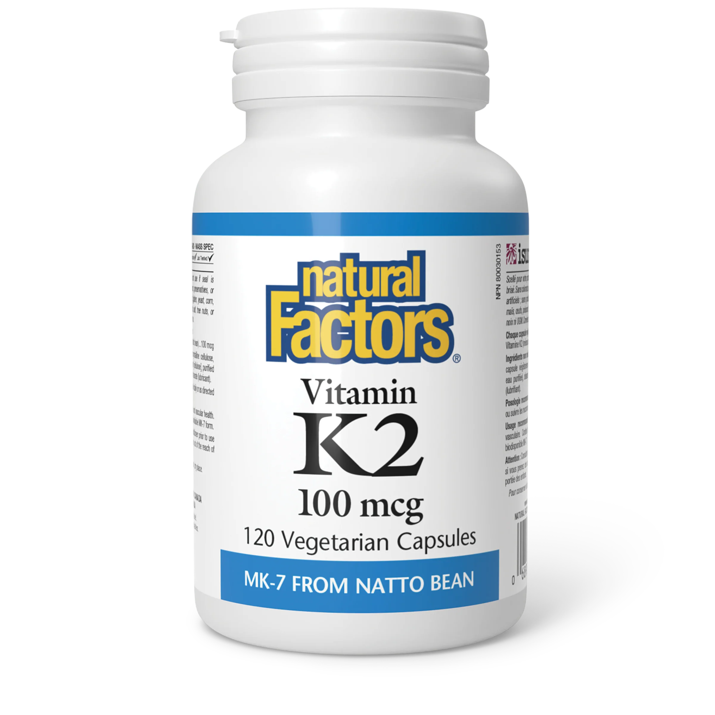Natural Factors - Vitamin K2 - 100 mcg - Image 2