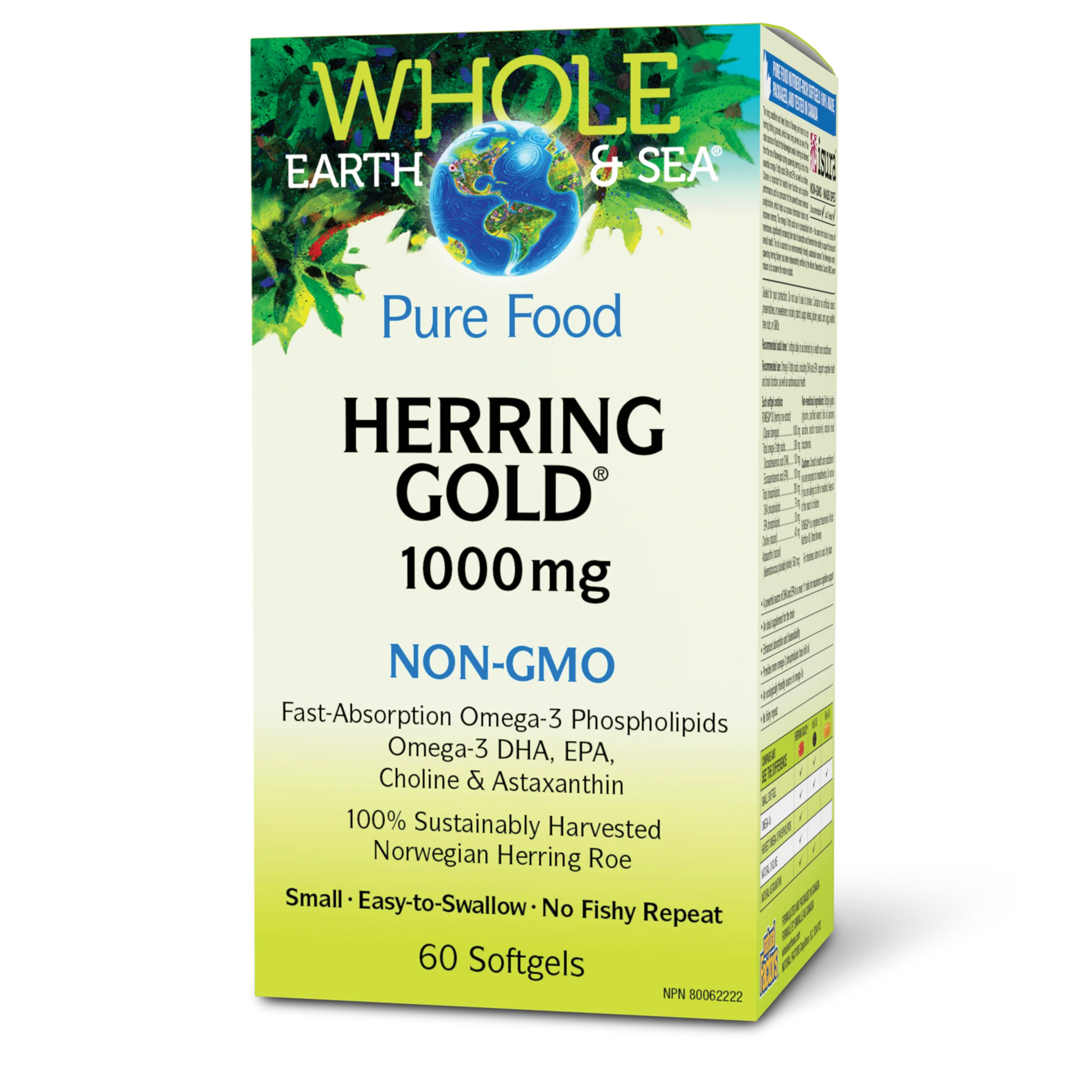 Natural Factors - Whole Earth & Sea Herring Gold 1000mg