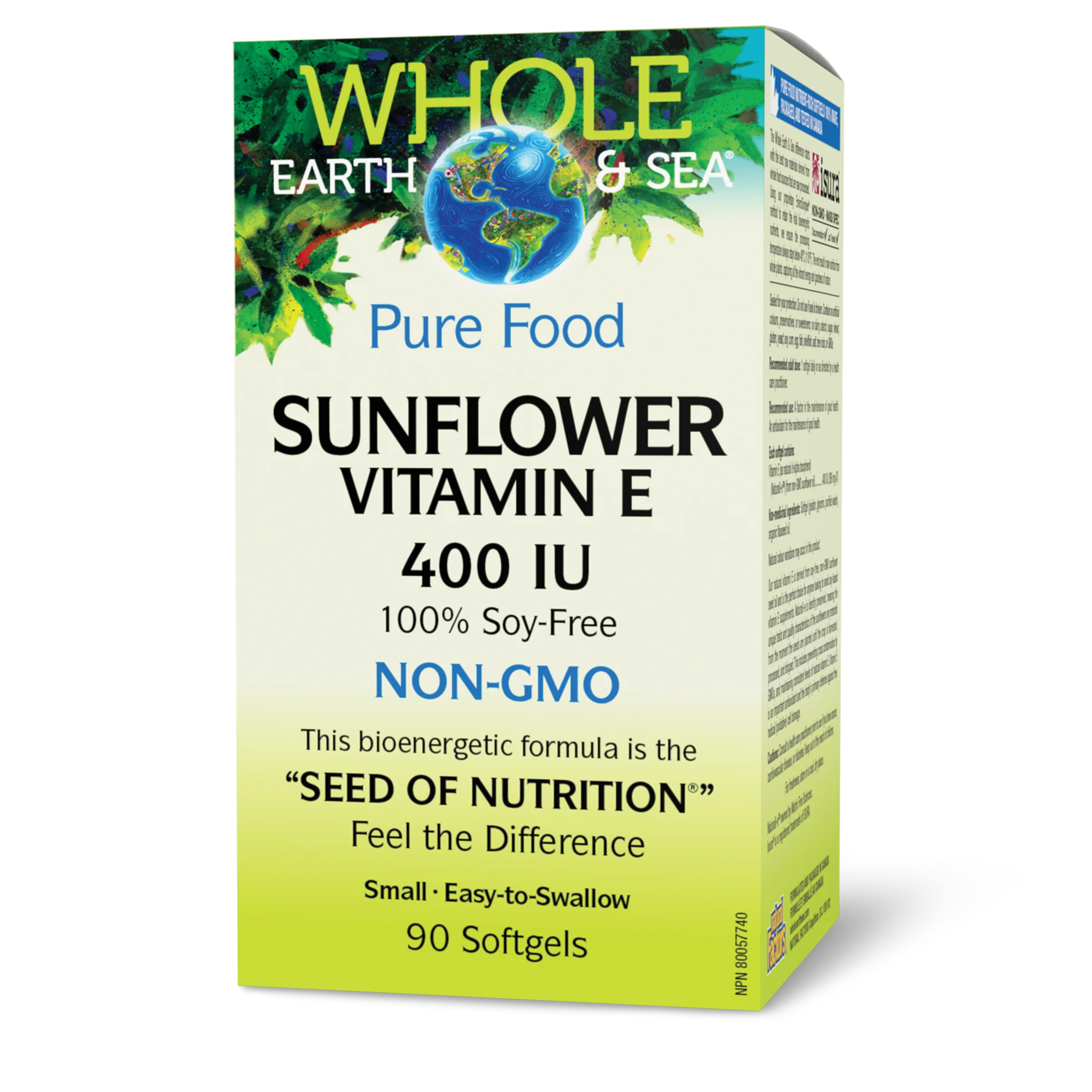 Natural Factors - Whole Earth & Sea Sunflower Vitamin E 400 IU