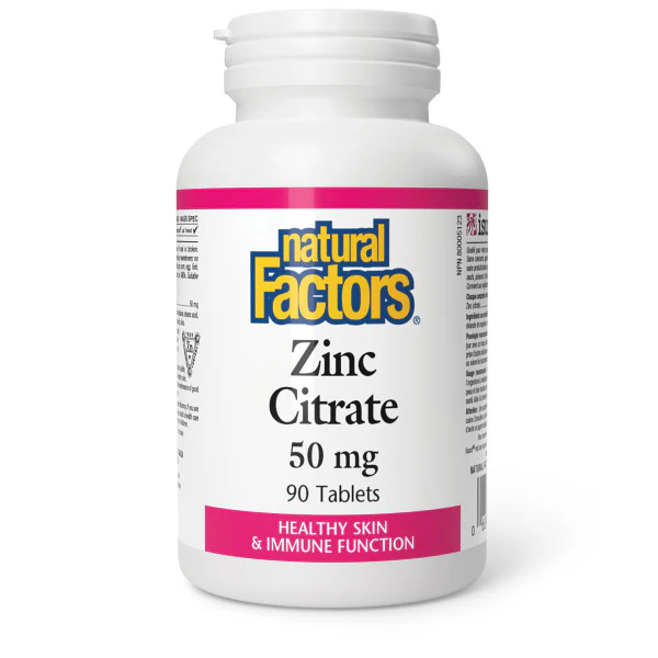 Natural Factors - Zinc Citrate - 50 mg** - Image 2