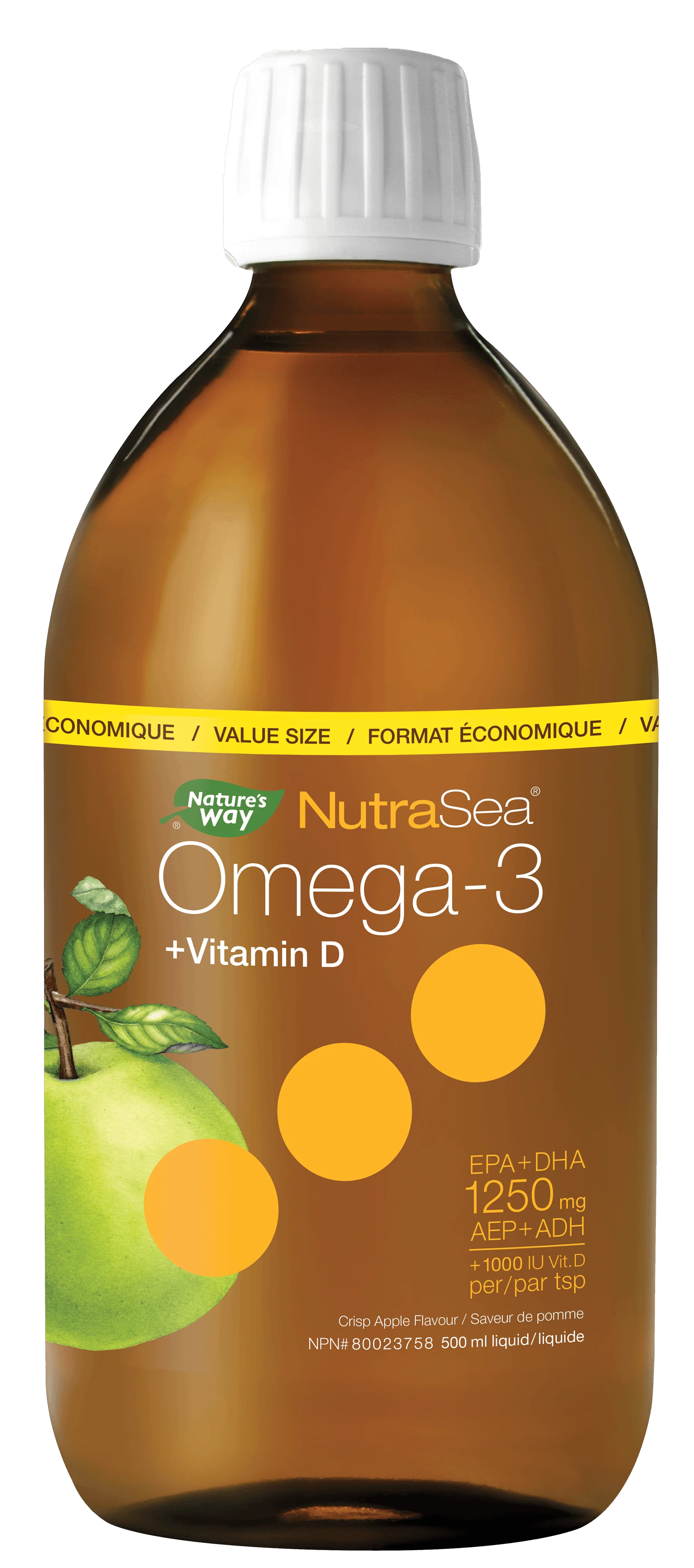 Nature's Way - NutraSea Omega-3 + Vitamin D - Apple Flavour