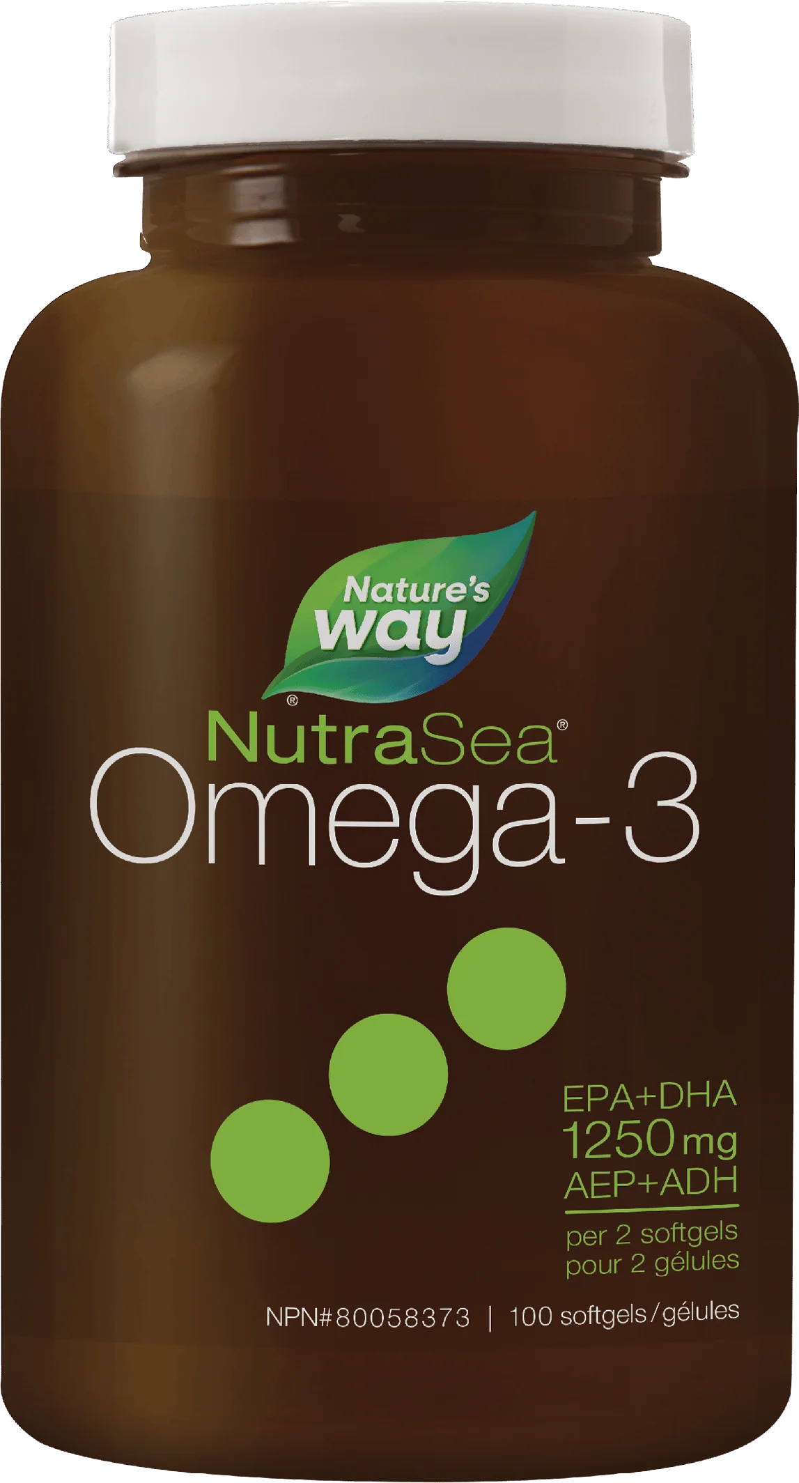 Nature's Way - NutraSea Omega -3 Liquid Gels - Fresh Mint Flavour