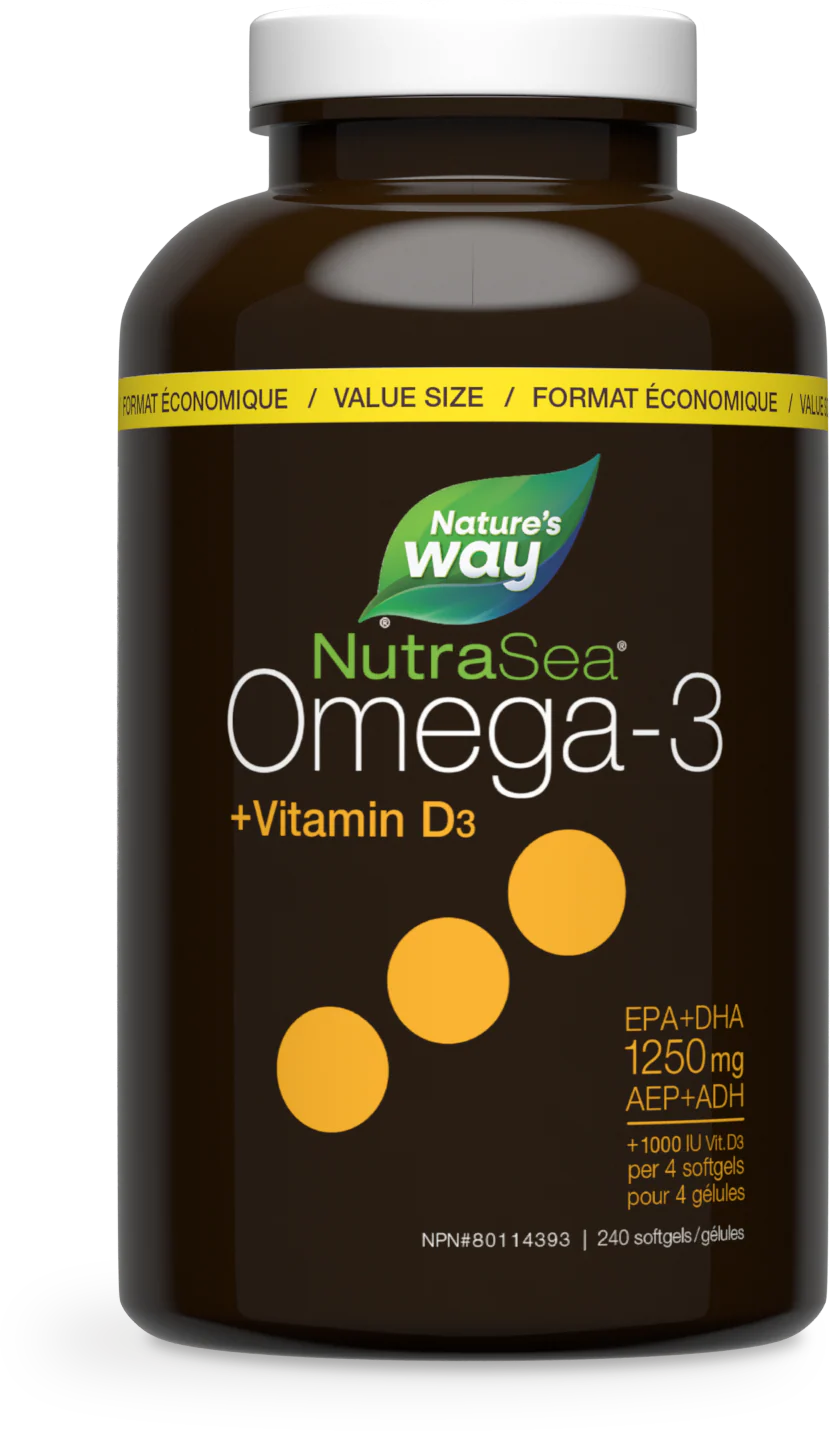 Nature's Way - NutraSea Omega - 3 + Vitamin D3 - Lemon Flavour