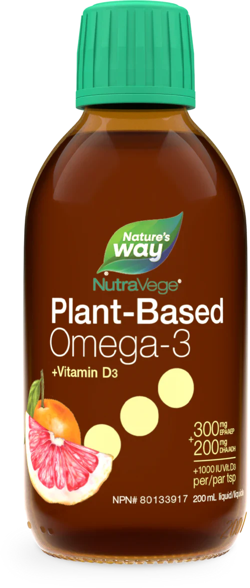Nature's Way - NutraVege + D Omega-3 Plant Based Grapefruit Tangerine*