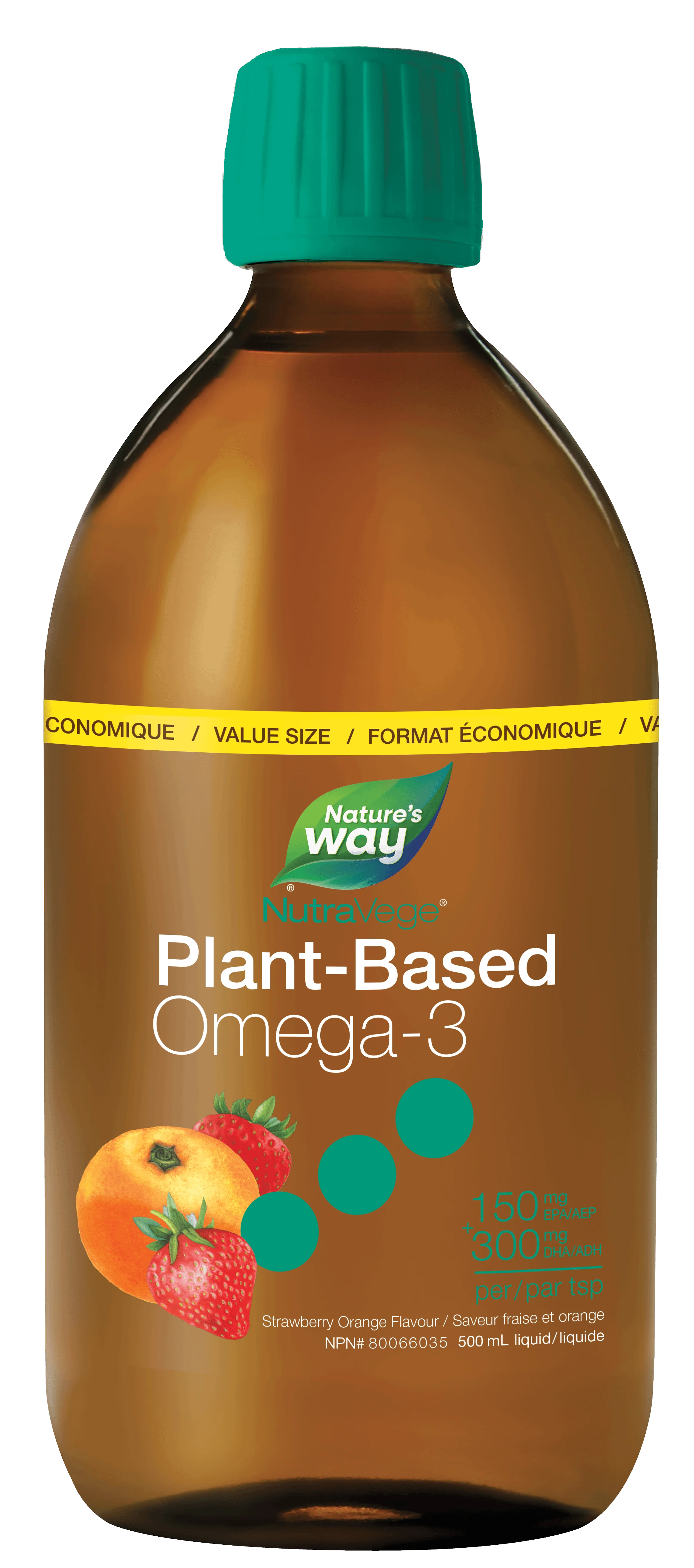 Nature's Way - NutraVege Omega-3 Plant - Strawberry Orange Flavour