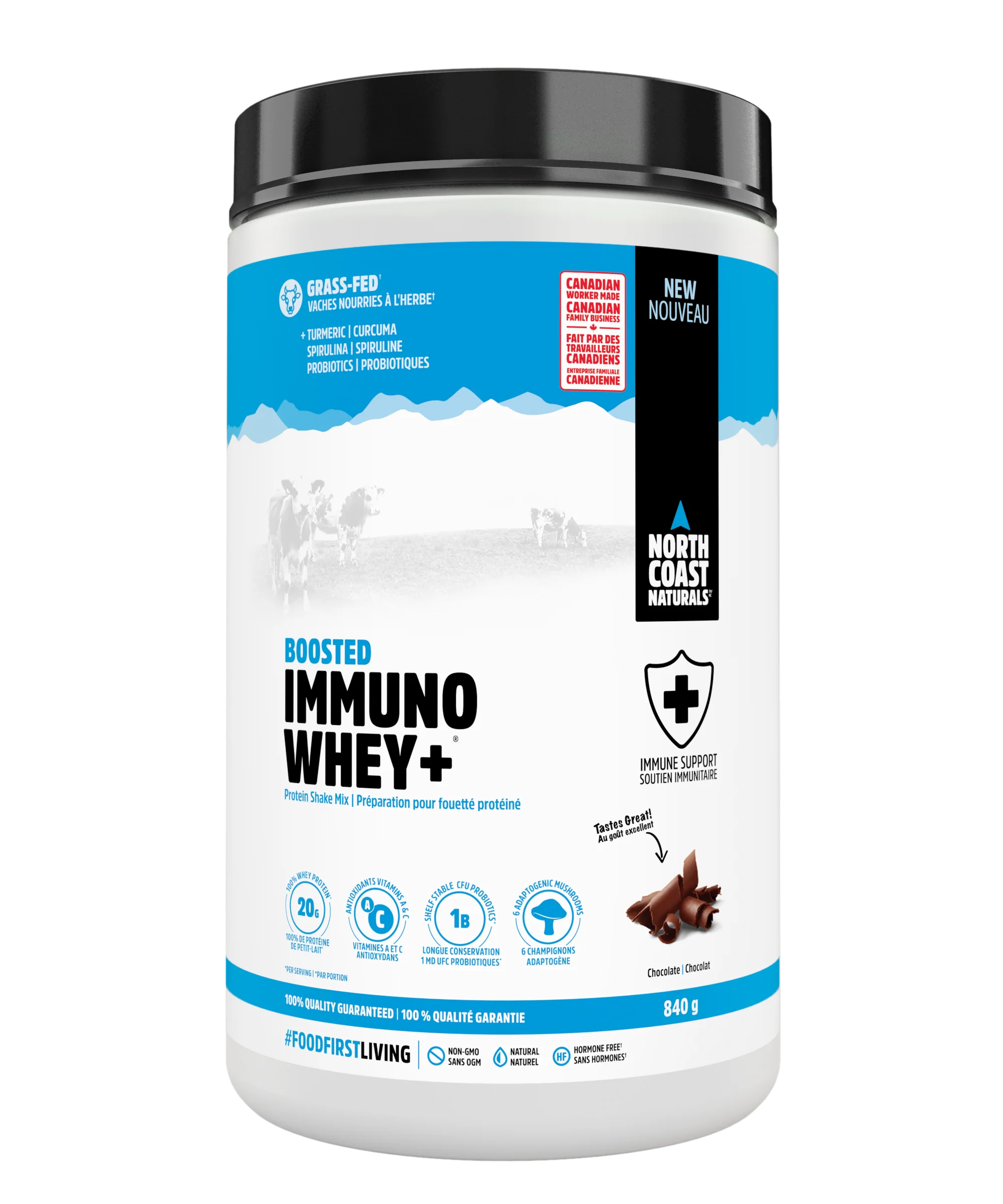North Coast Naturals - BOOSTED IMMUNO WHEY+ - Chocolate