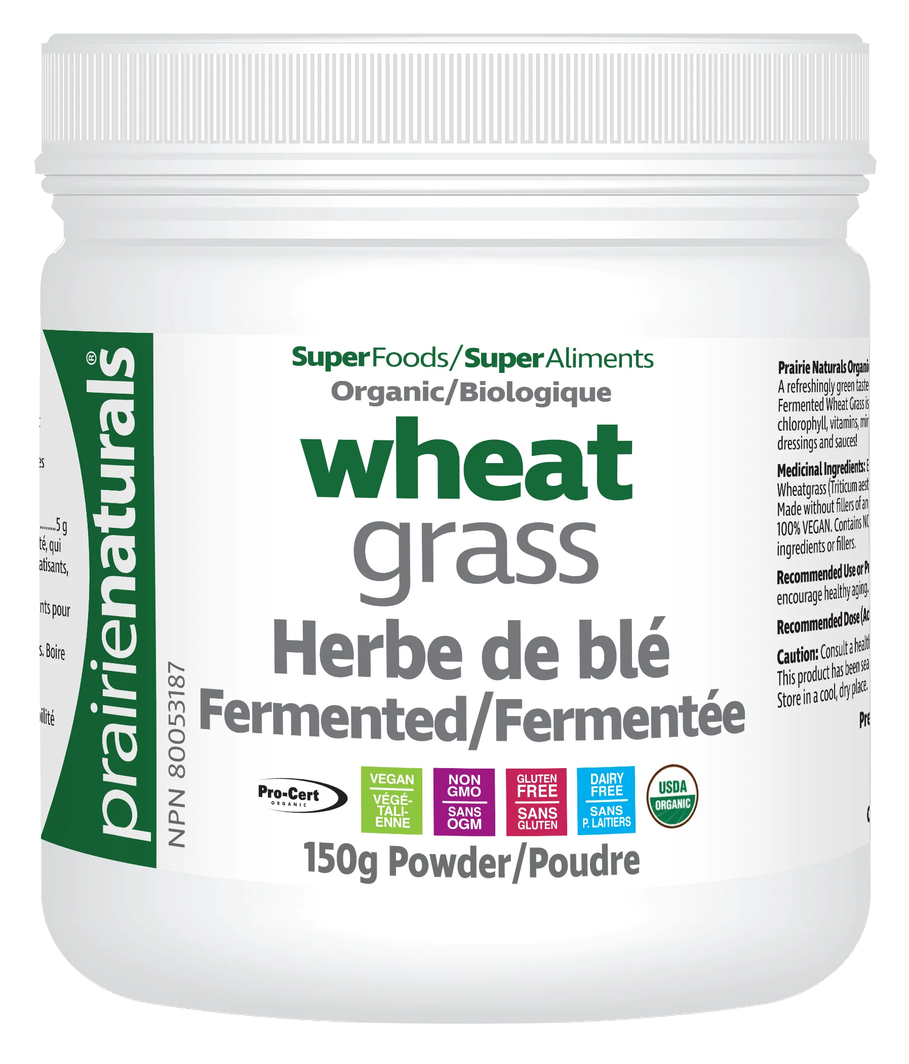 Prairie Naturals - Organic & Fermented Wheat Grass
