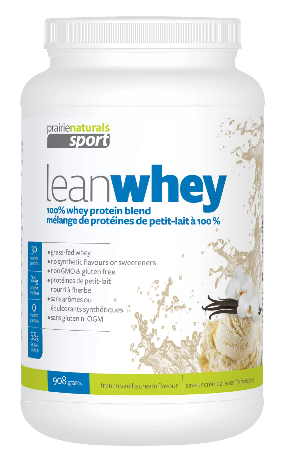 Prairie Naturals Sport - Lean Whey - French Vanilla Cream Flavour - Image 2