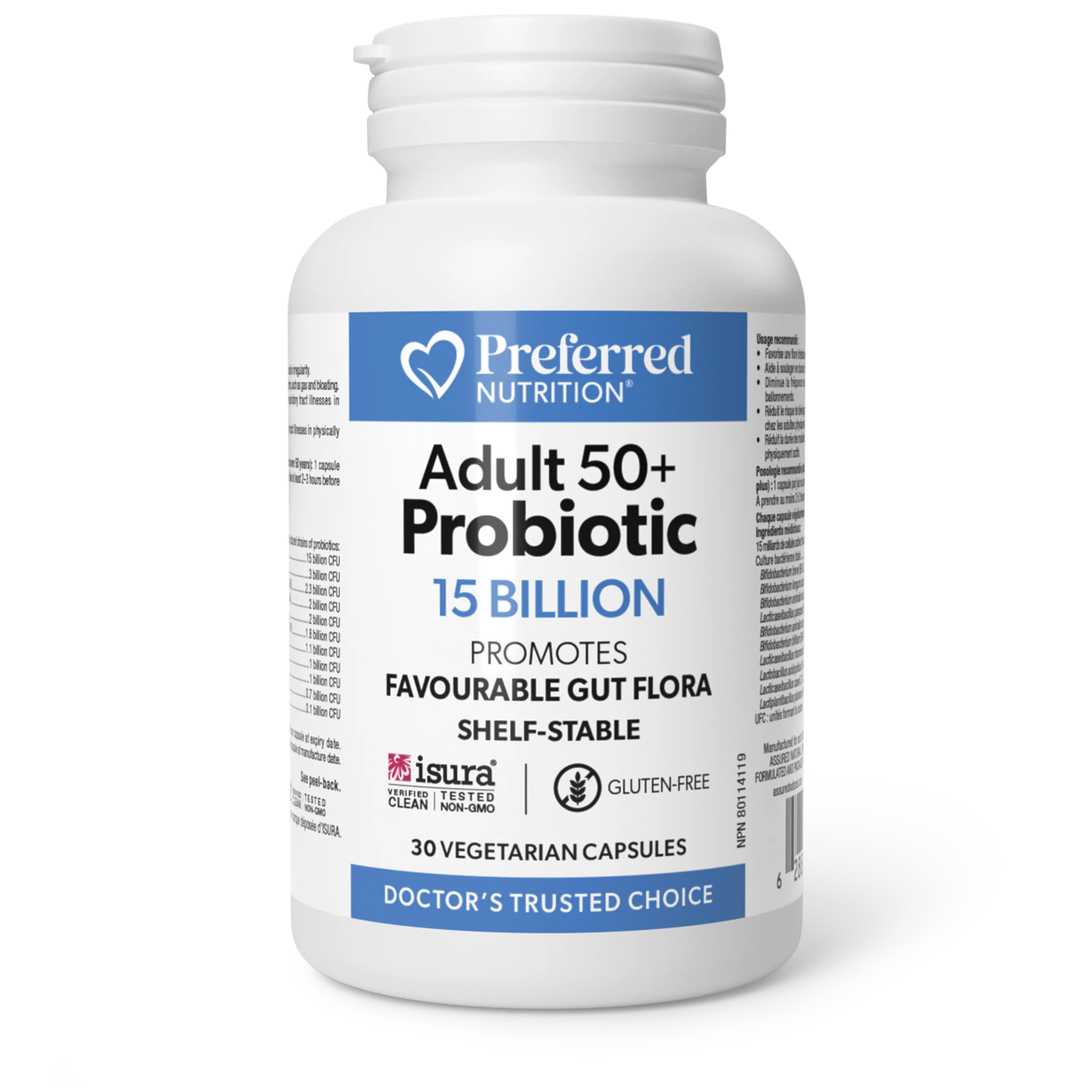 Preferred Nutrition - Adult 50+ Probiotic 15 Billion