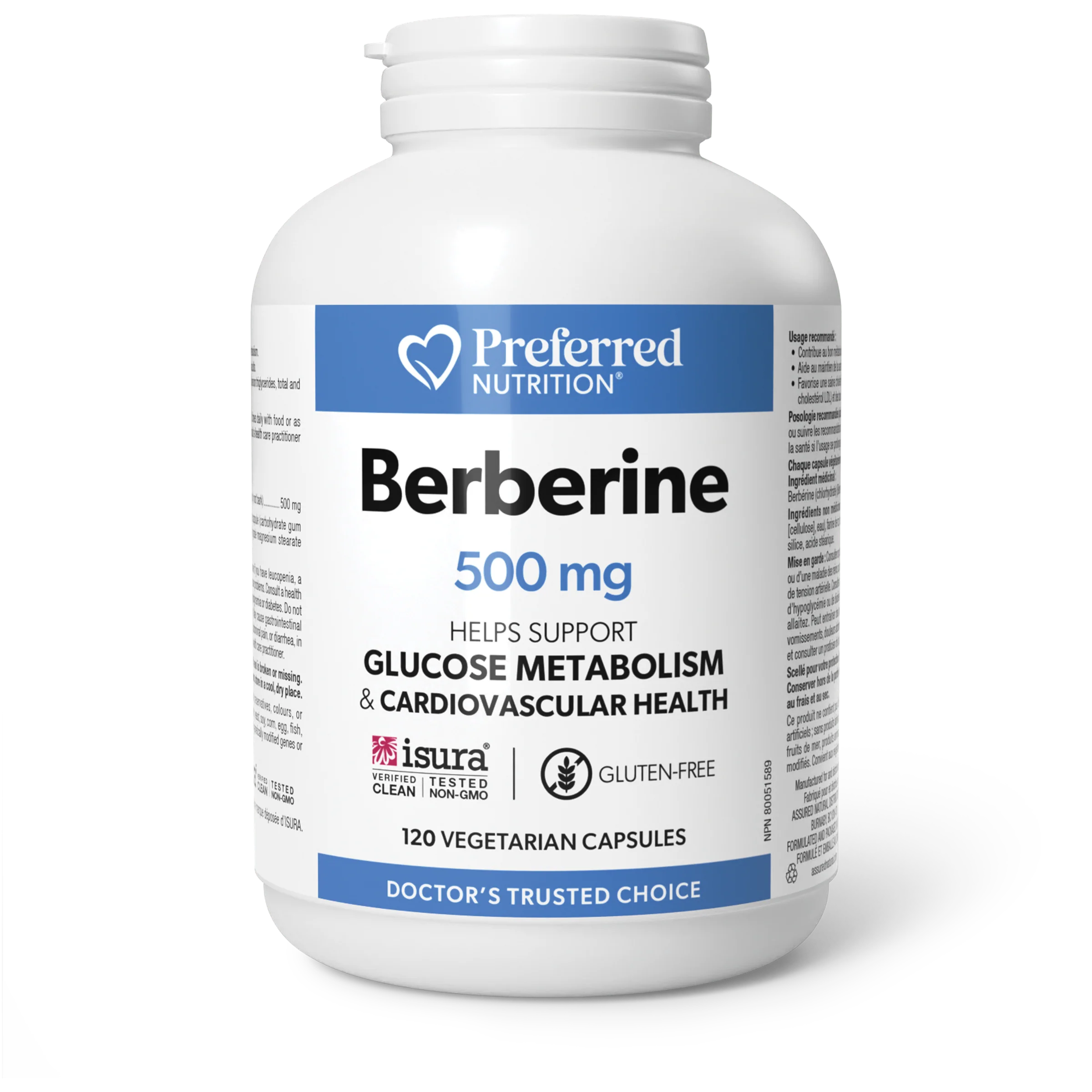 Preferred Nutrition - Berberine 500mg