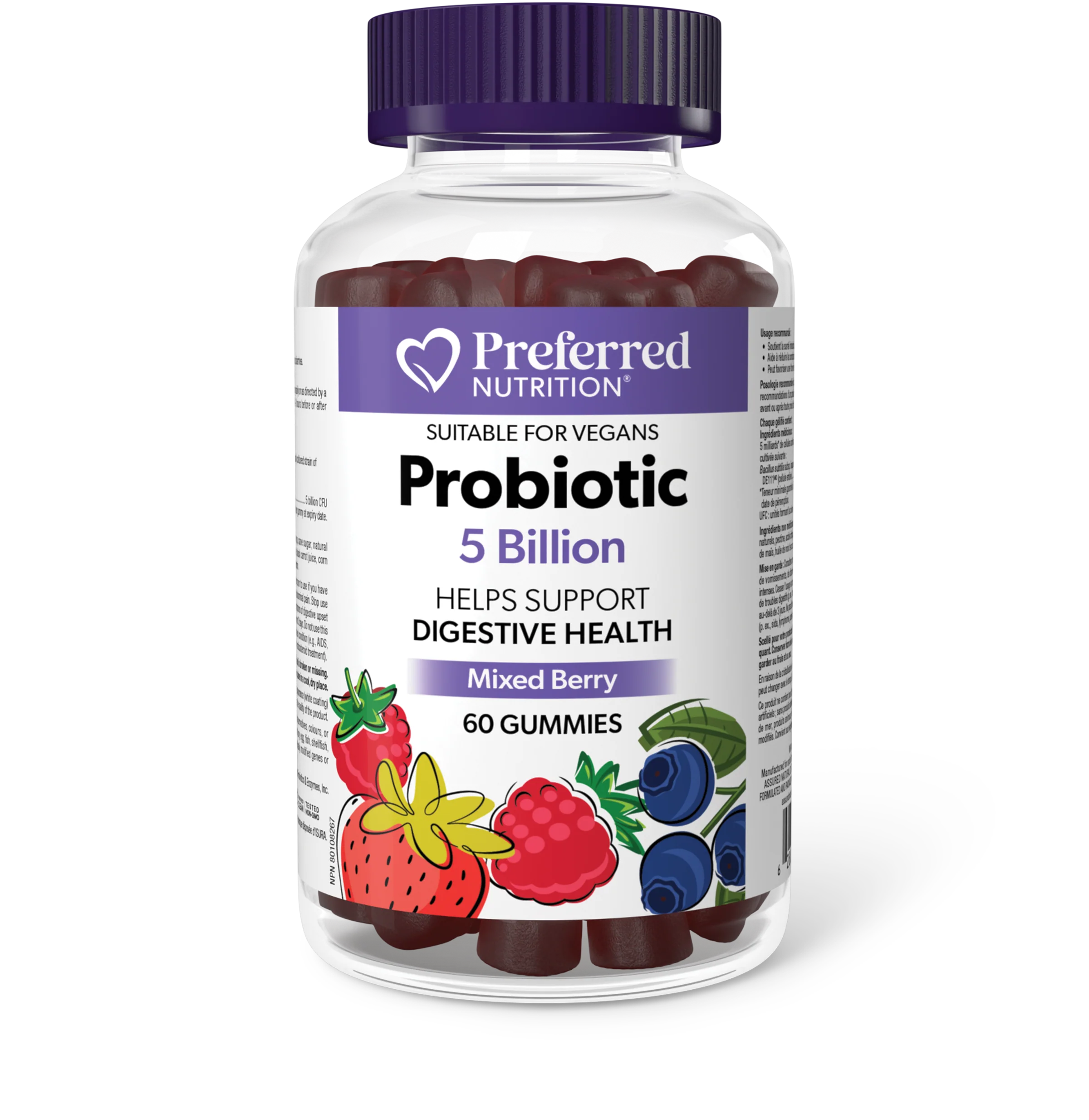 Preferred Nutrition - Probiotic 5 Billion Mixed Berry