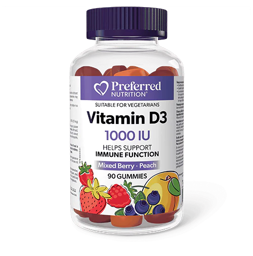 Preferred Nutrition - Vitamin D3 1000IU Gummies