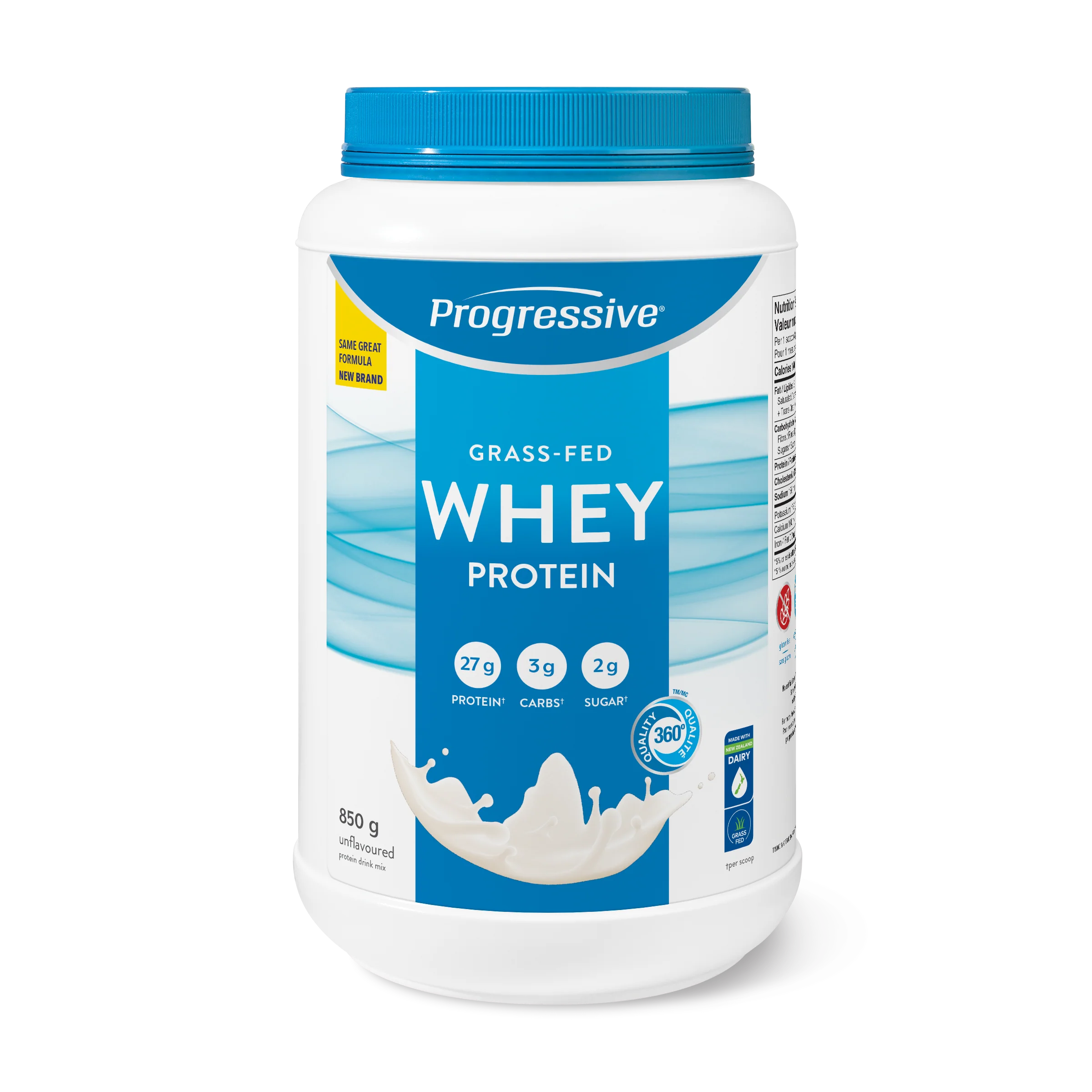 Progressive - Grass Fed Whey Protein Unflavoured 850g
