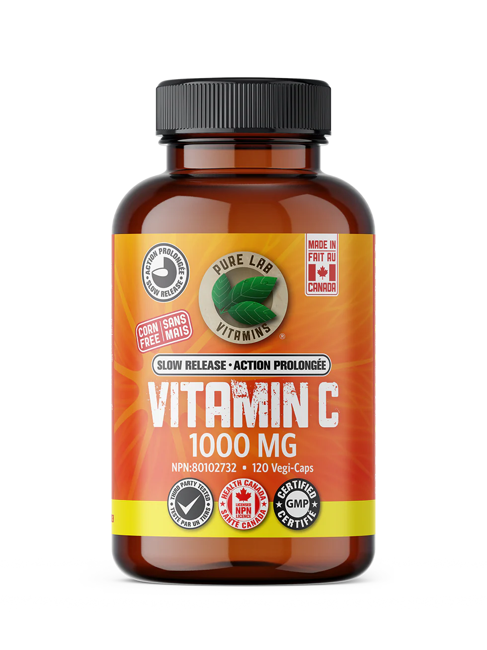 Pure Lab Vitamins - Slow Release Vitamin C - 1000 mg