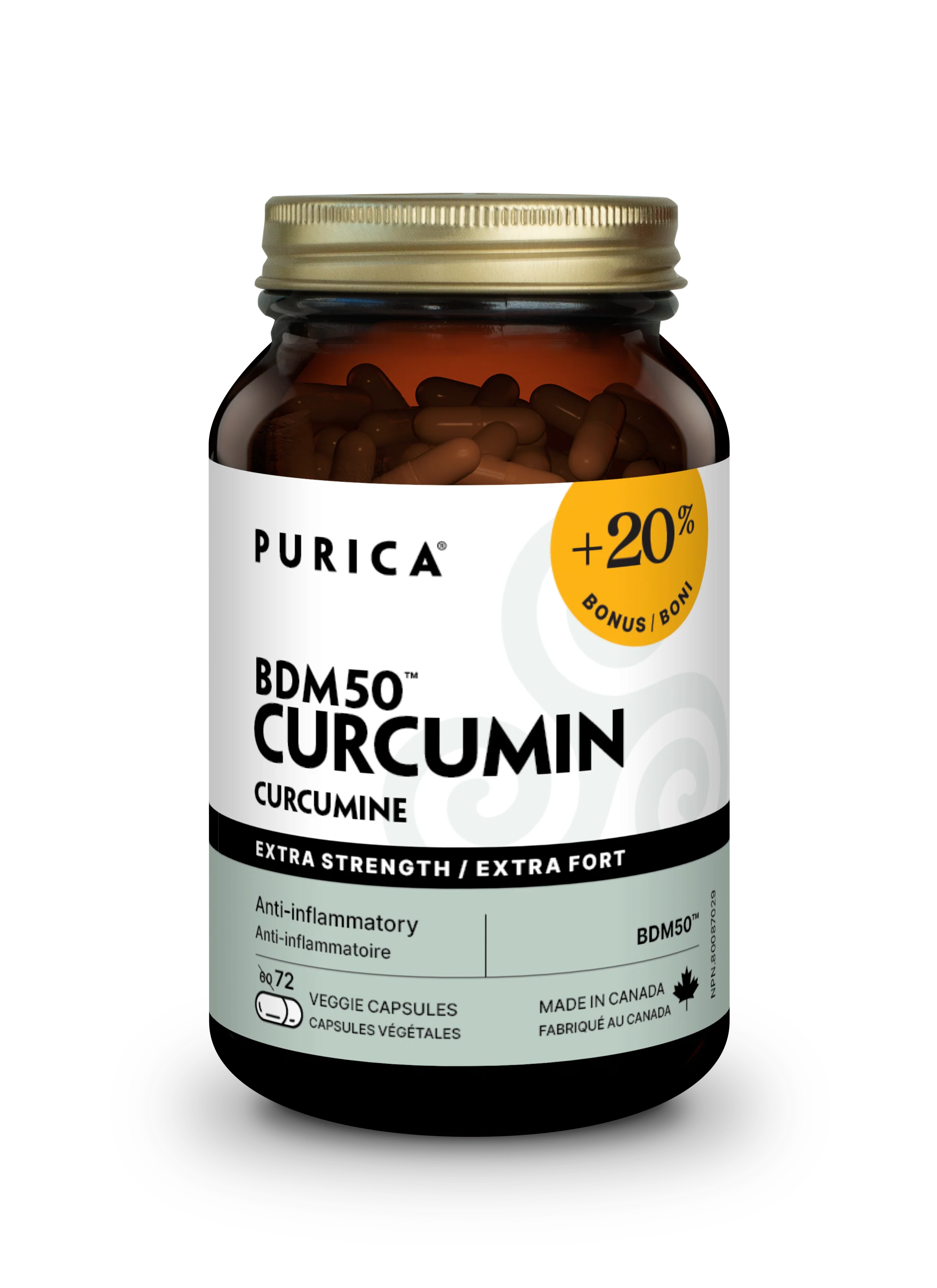Purica - Pro Curcumin BDM50 - Bonus