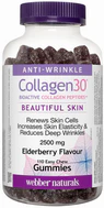 Webber Naturals - Collagen30 BioActive Collagen Peptides Gummies - Elderberry