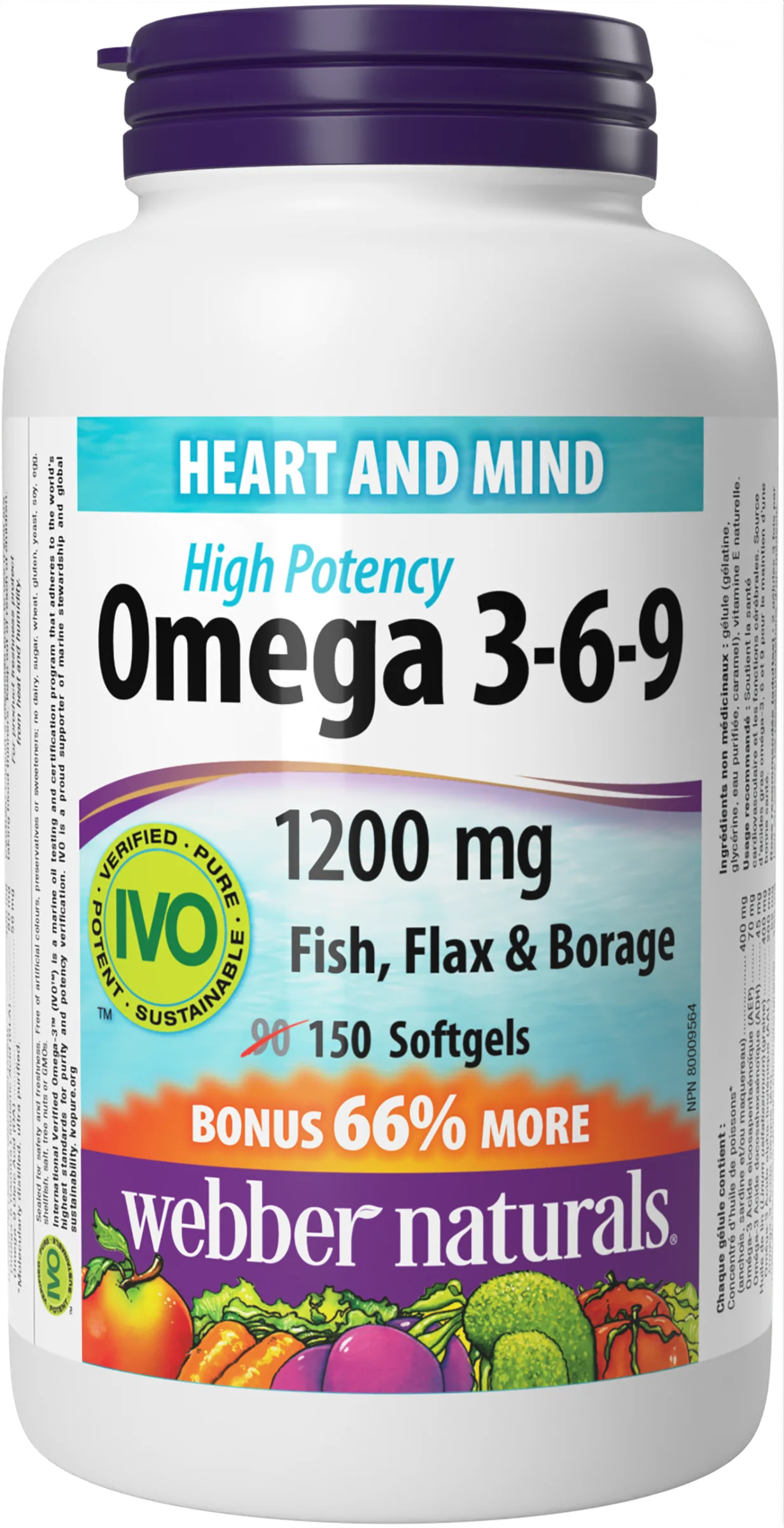 Webber Naturals - High Potency Omega 3-6-9