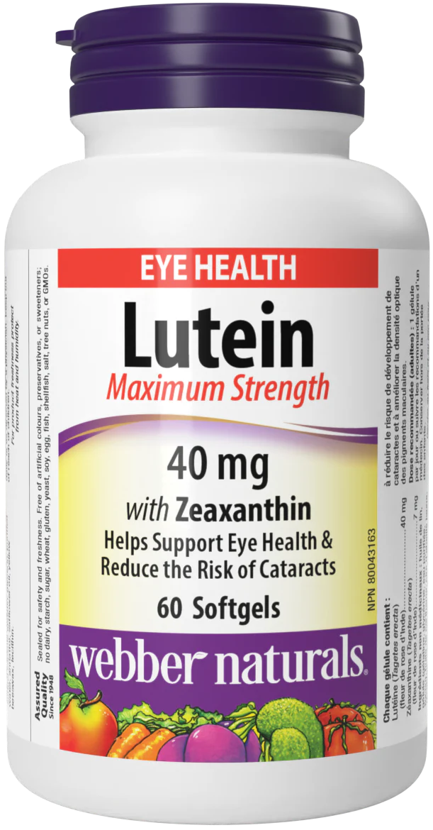 Webber Naturals - Lutein Maximum Strength 40mg