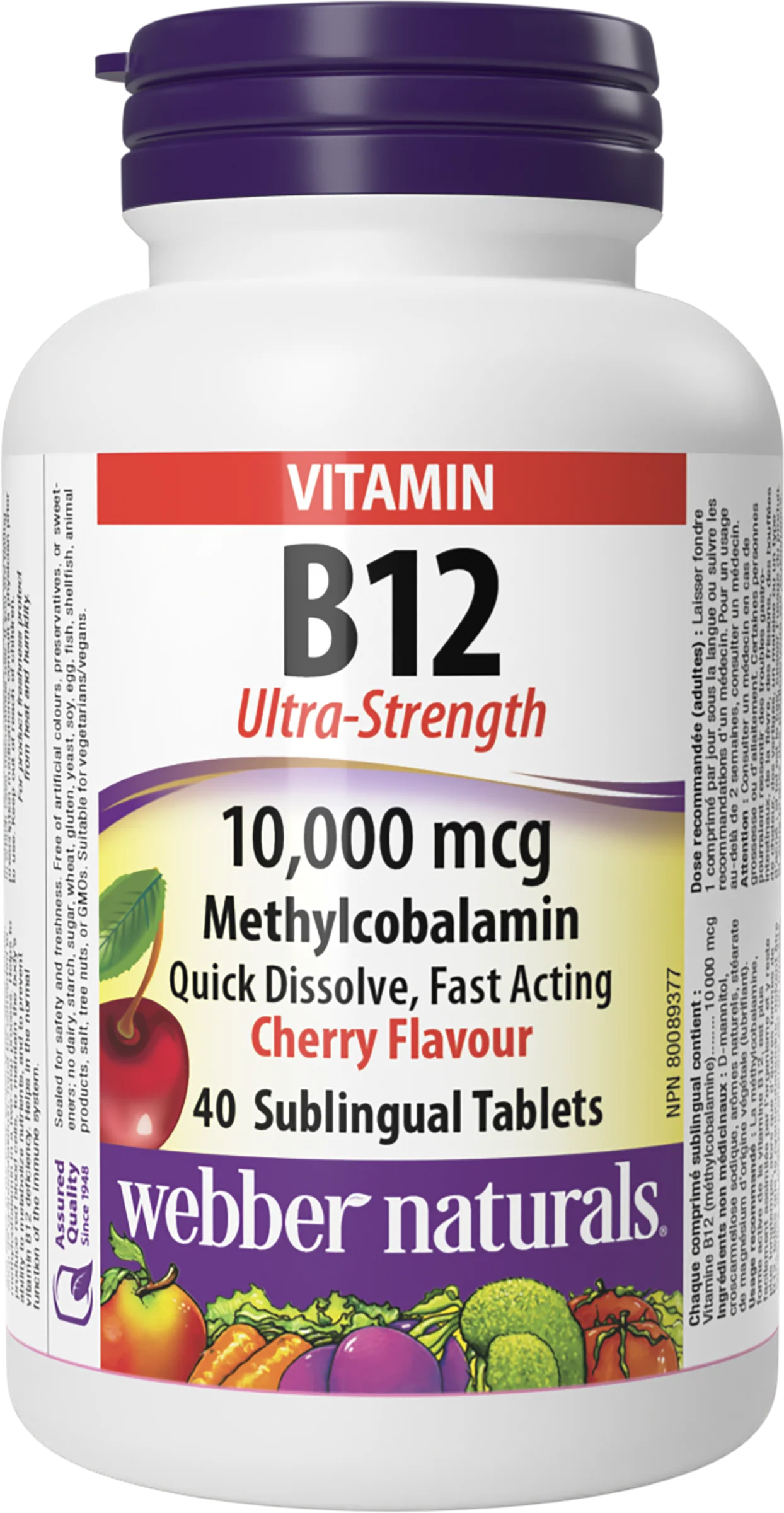 Webber Naturals - Vitamin B12 Methylcobalamin 10,000mcg